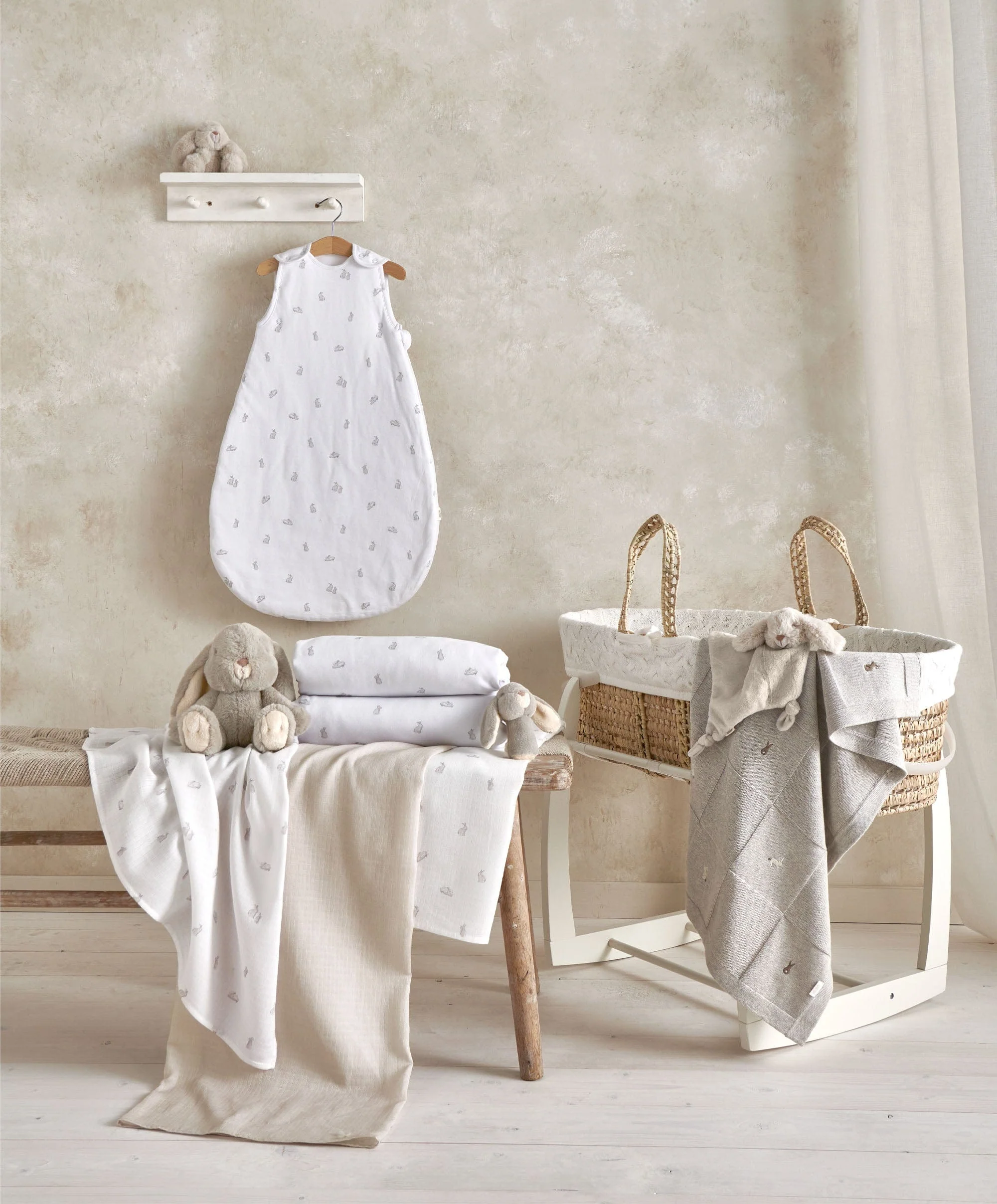Cotbed Fitted Sheets (2 Pack) - Bunny - Image 3