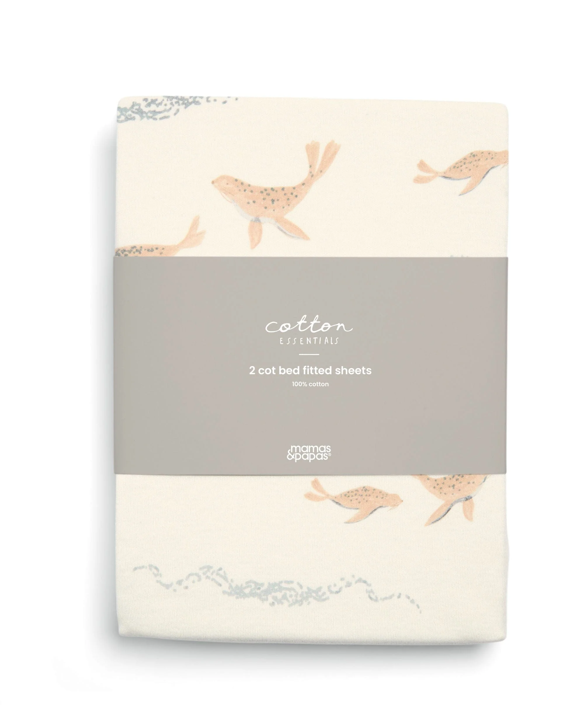 Cotbed Fitted Sheets (pack of 2) - Seals - Image 5