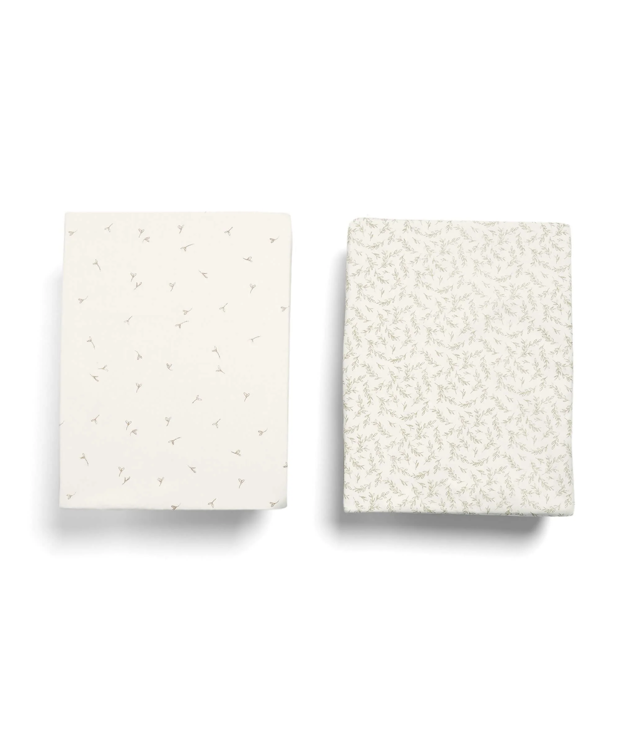 Cotbed Fitted Sheets (2 pack) Seed/Leaf - Welcome to the World Seedling - Image 5