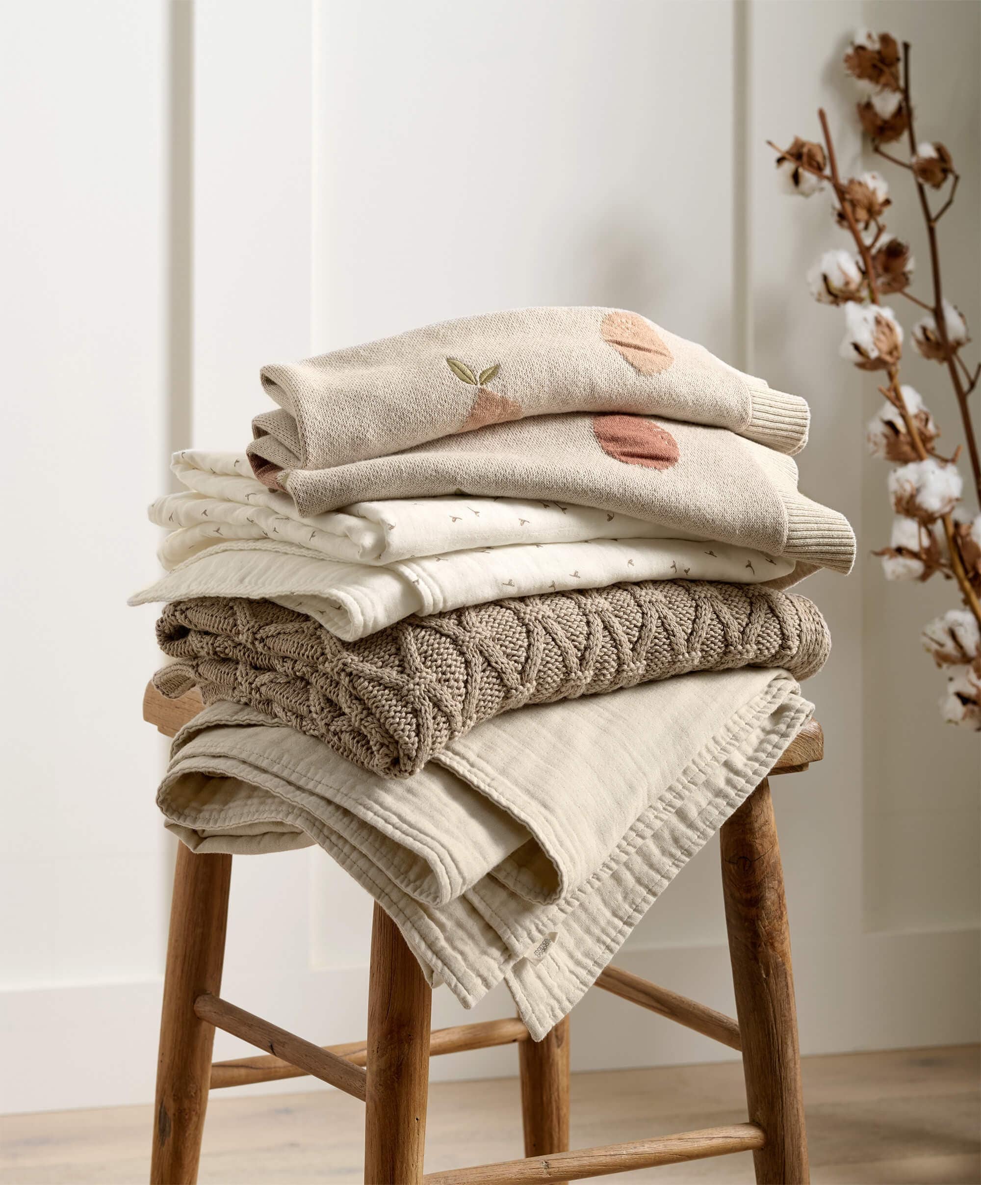 Cotbed Fitted Sheets (2 pack) Seed/Leaf - Welcome to the World Seedling - Image 6
