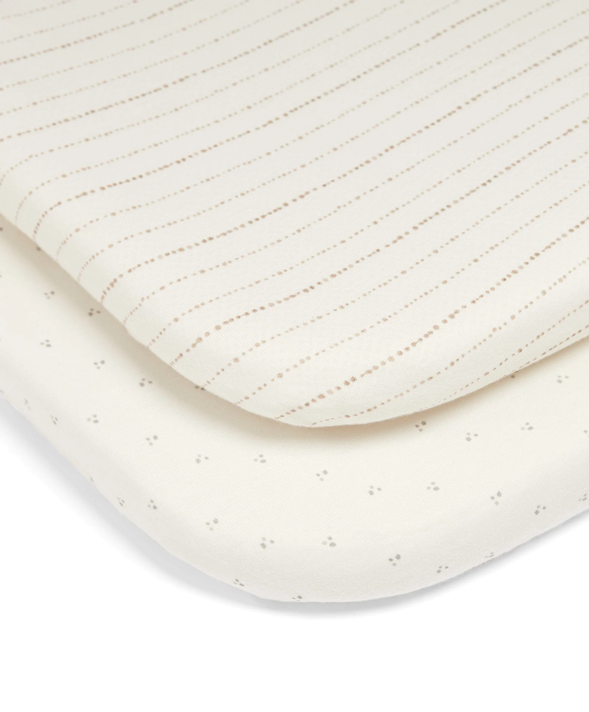 2 Pack Lua Bedside Crib Sheets - Oatmeal - Image 5