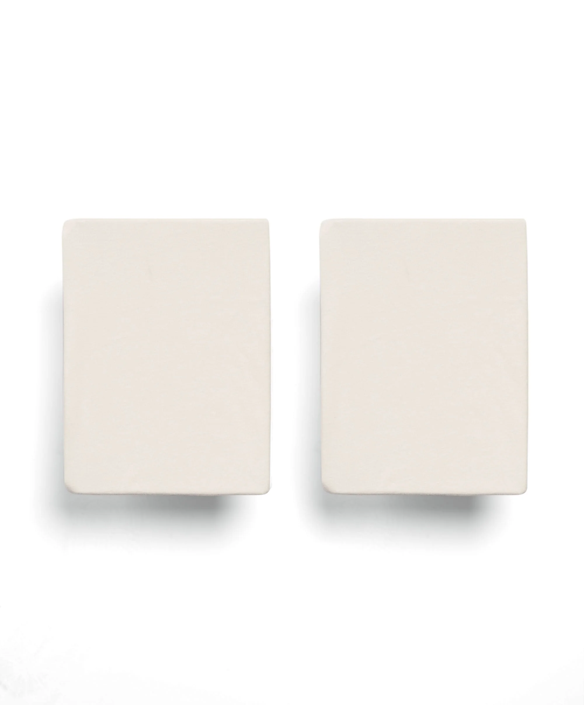 Petite Cot Fitted Sheets (2 Pack) – Cream - Image 2