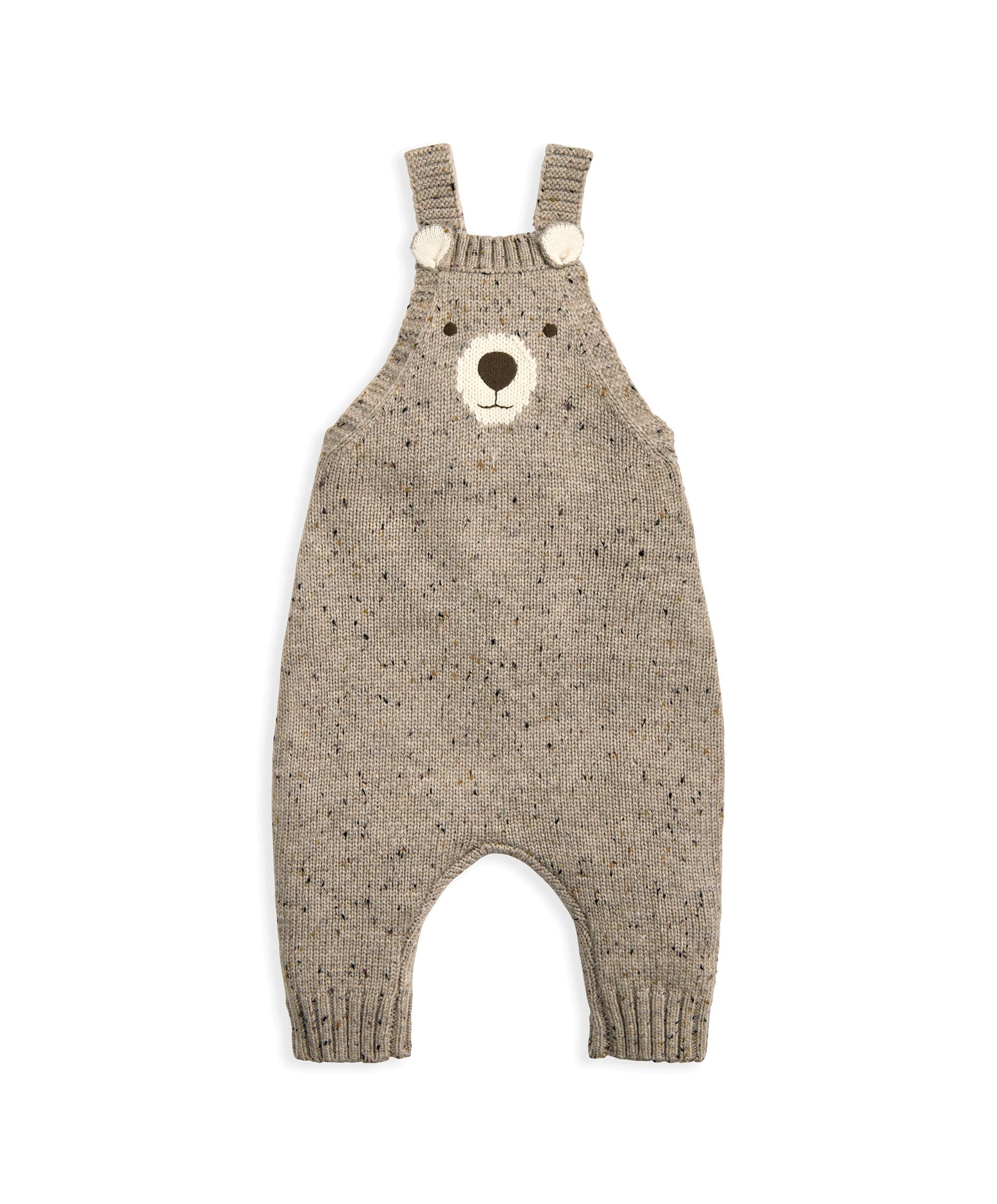 Knitted Bear Dungarees & Bodysuit Set (2 Pieces) - Image 8