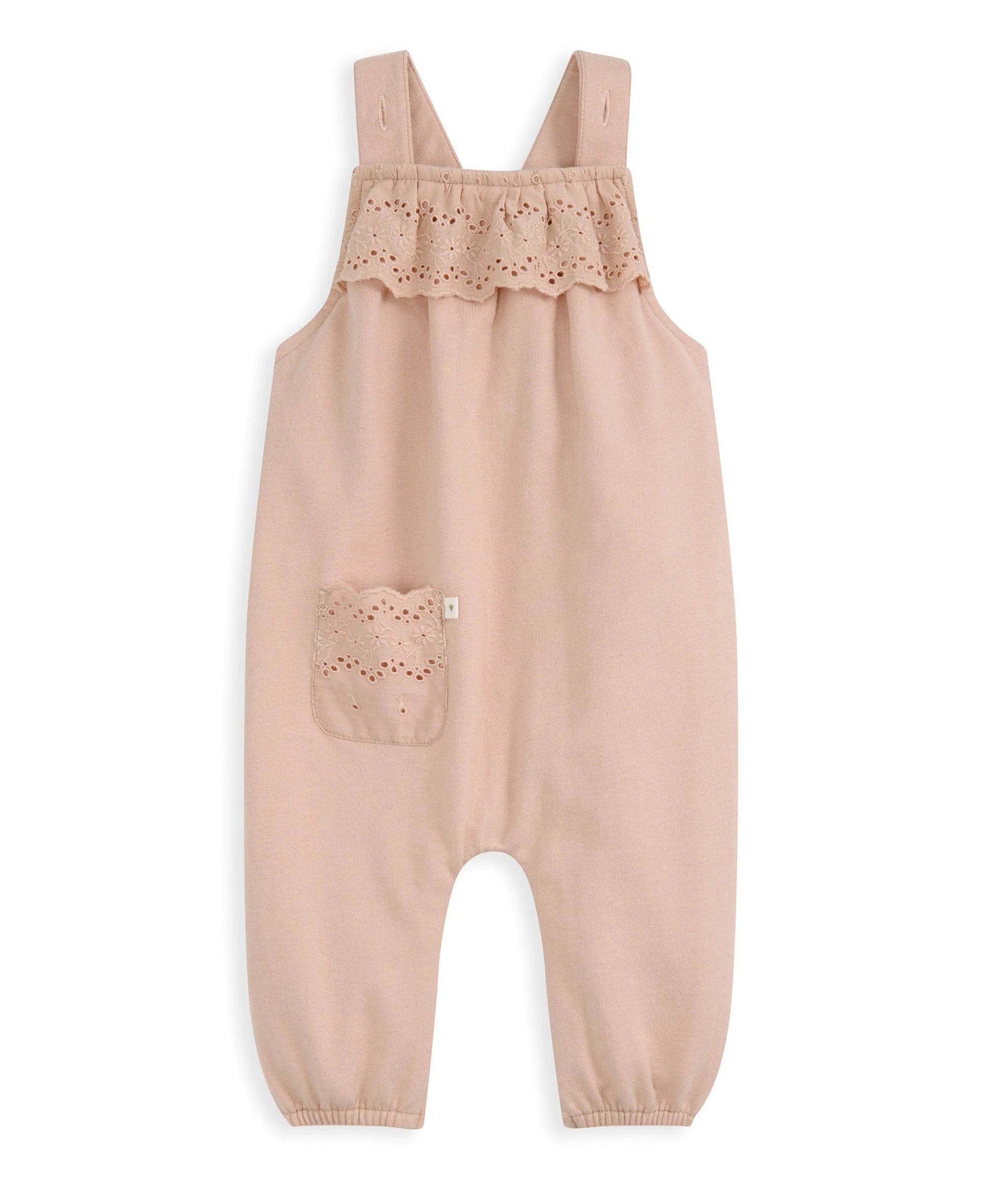 Broderie Dungarees and Bodysuit Outfit Set - Image 4