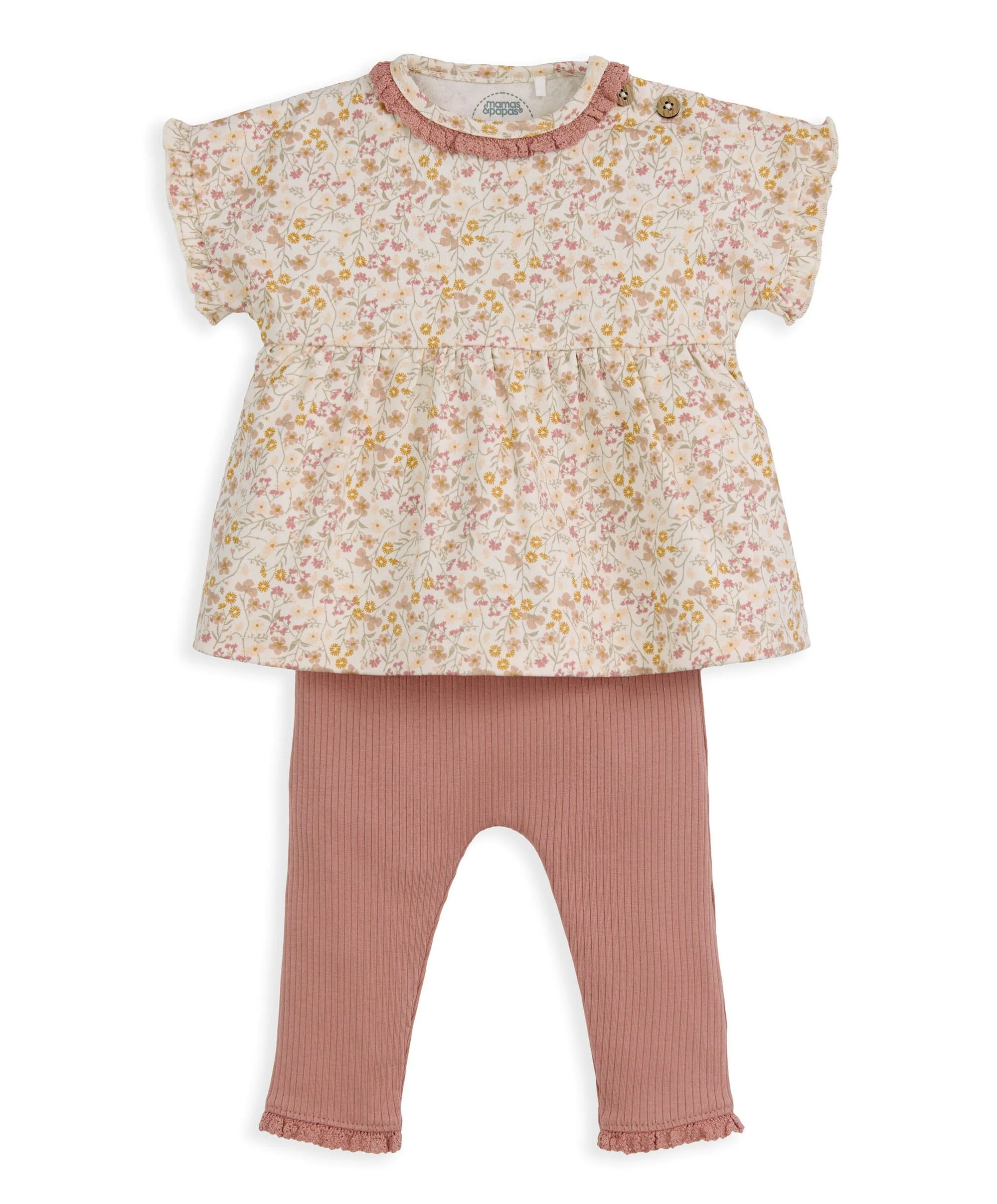 Ditsy T-Shirt & Leggings Outfit Set - Image 2