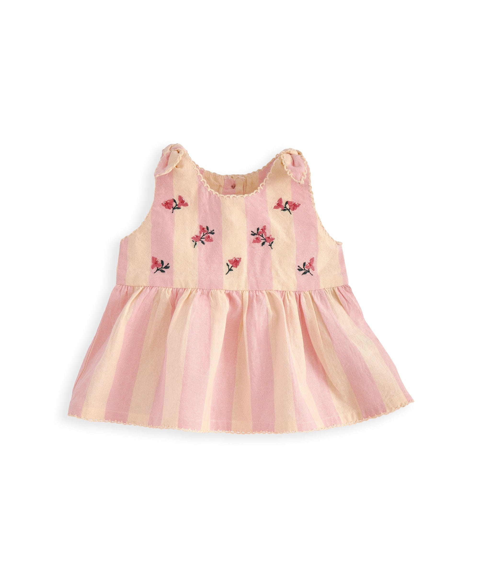 Striped Pink Peplum Top Set - Image 3