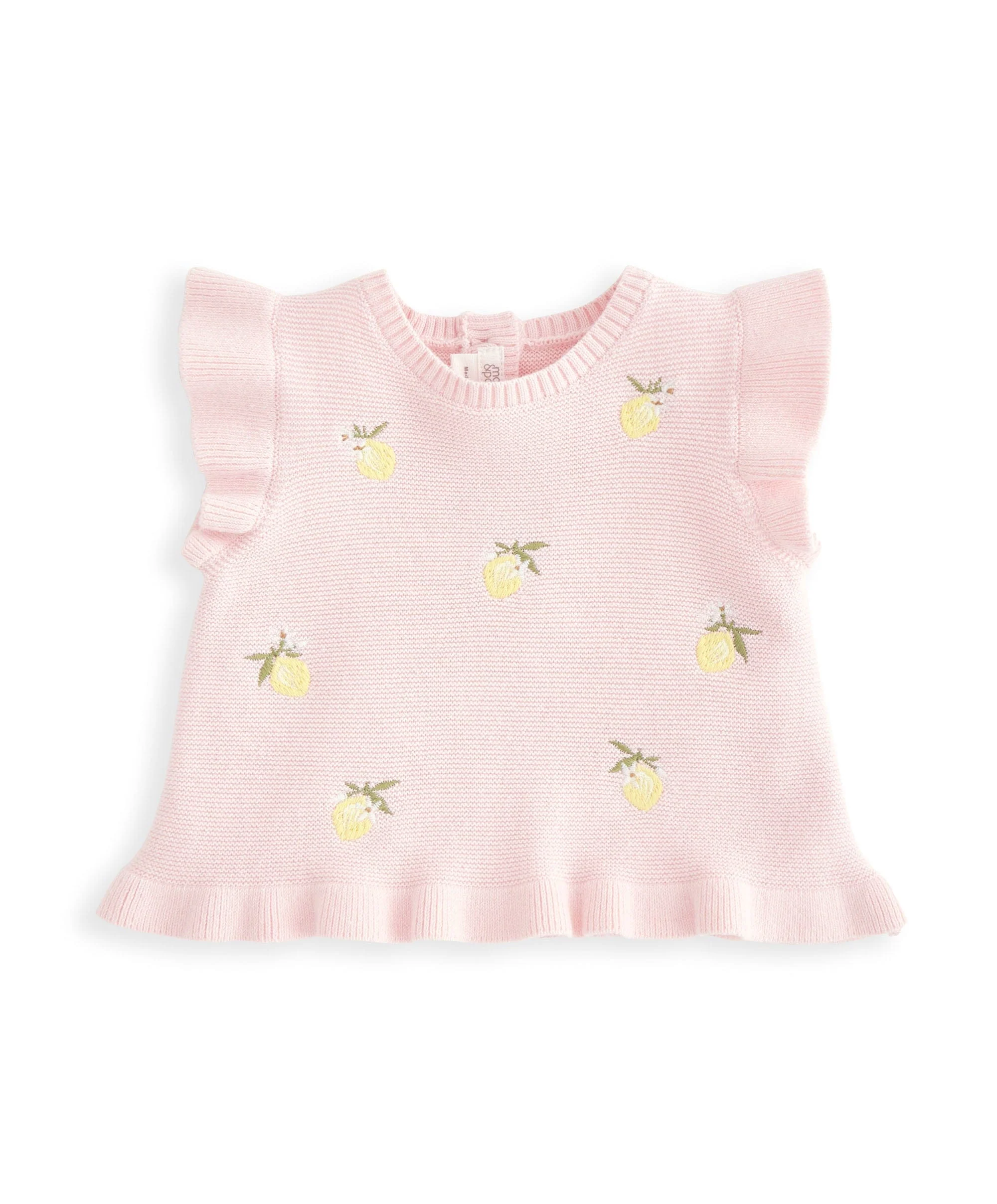 Embroidered Knit Top & Shorts Set (2 Pieces) - Pink - Image 2