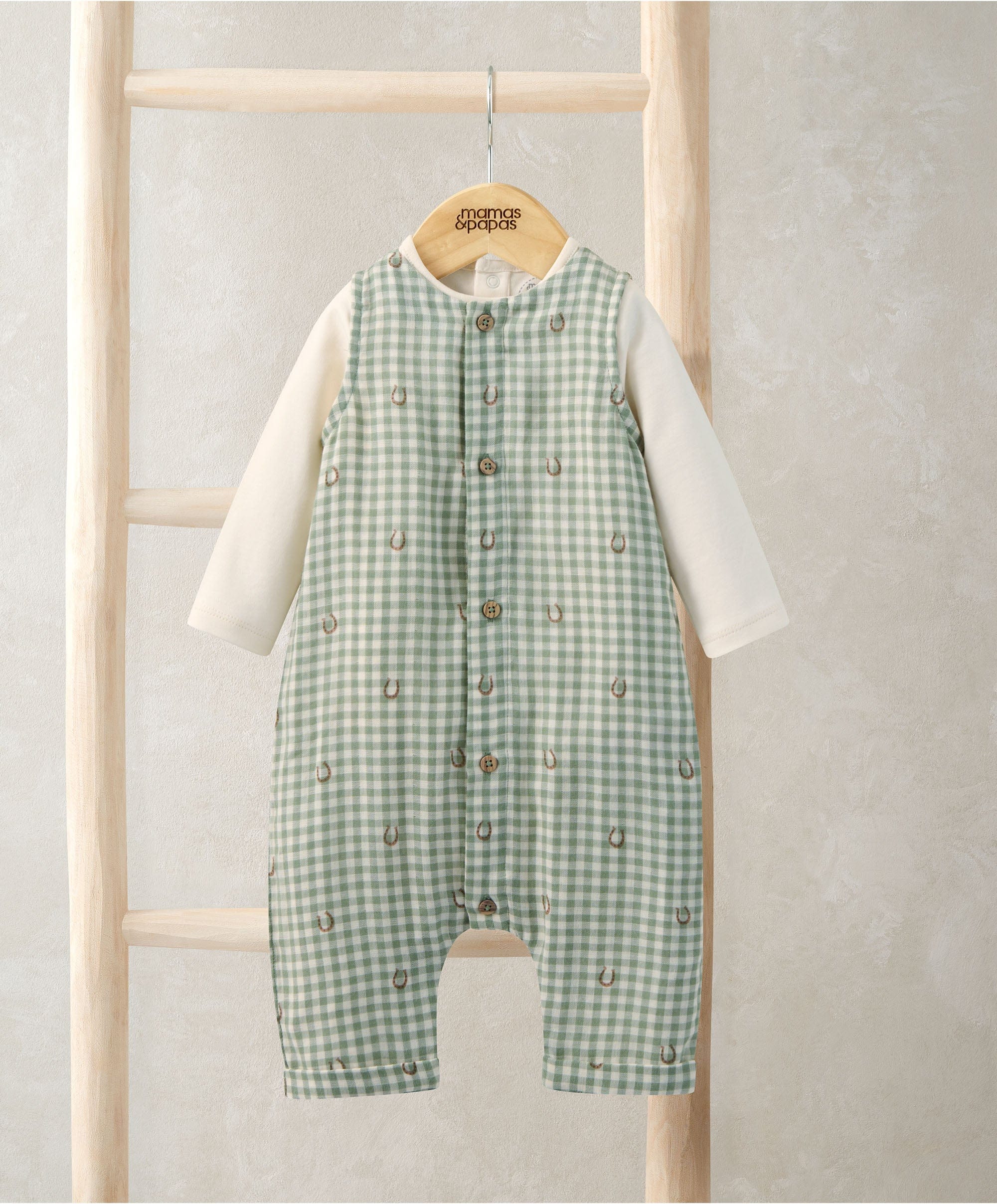 Gingham Romper & Bodysuit