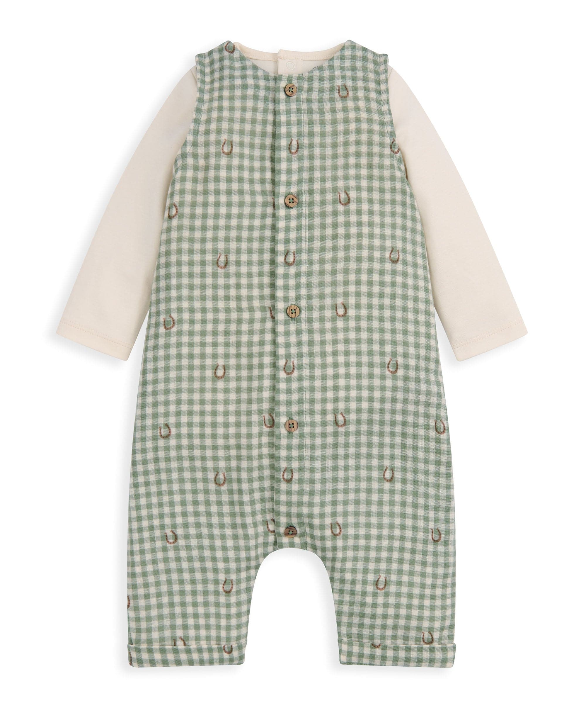 Gingham Romper & Bodysuit - Image 3