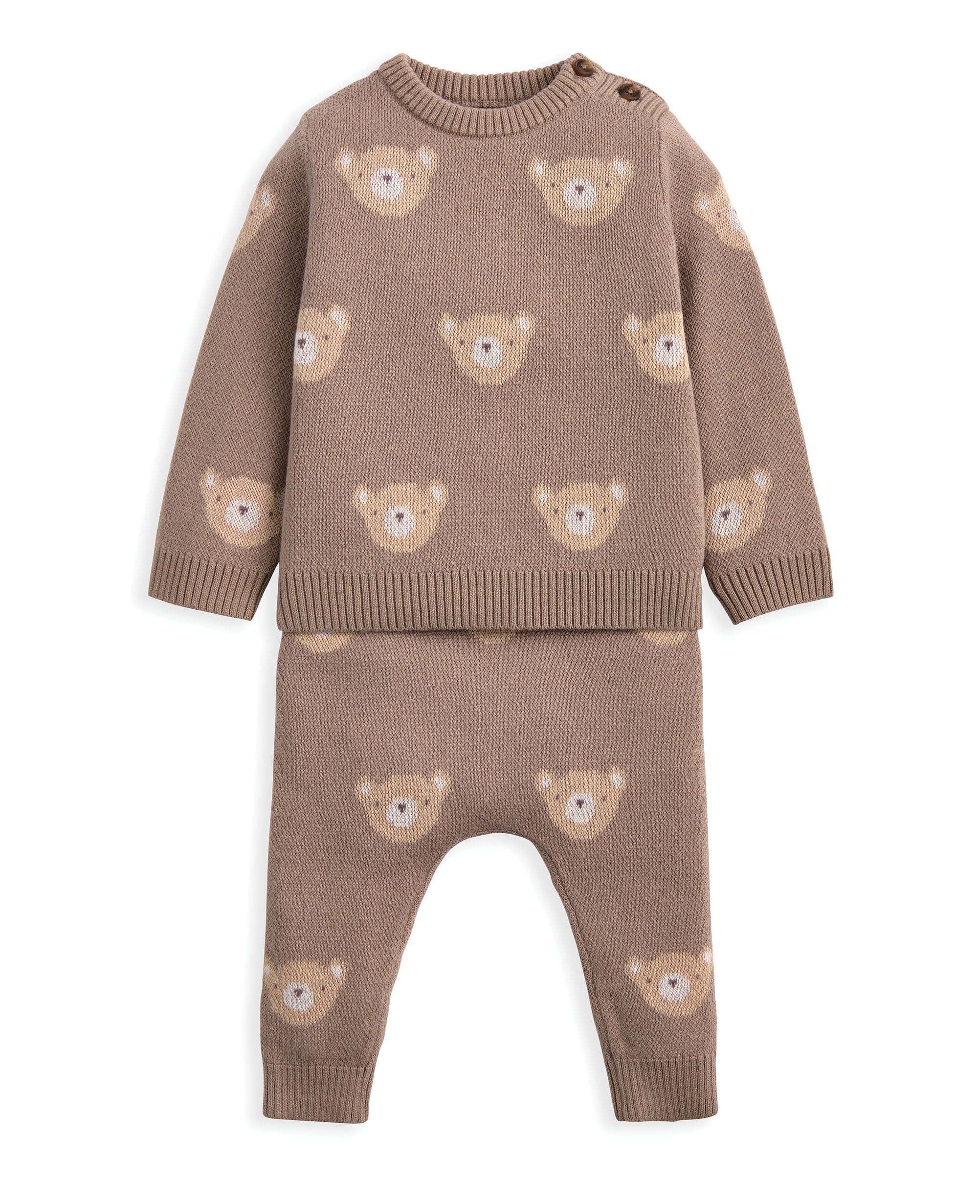 Bear Jacquard Knit Set (2 Pieces) - Image 7
