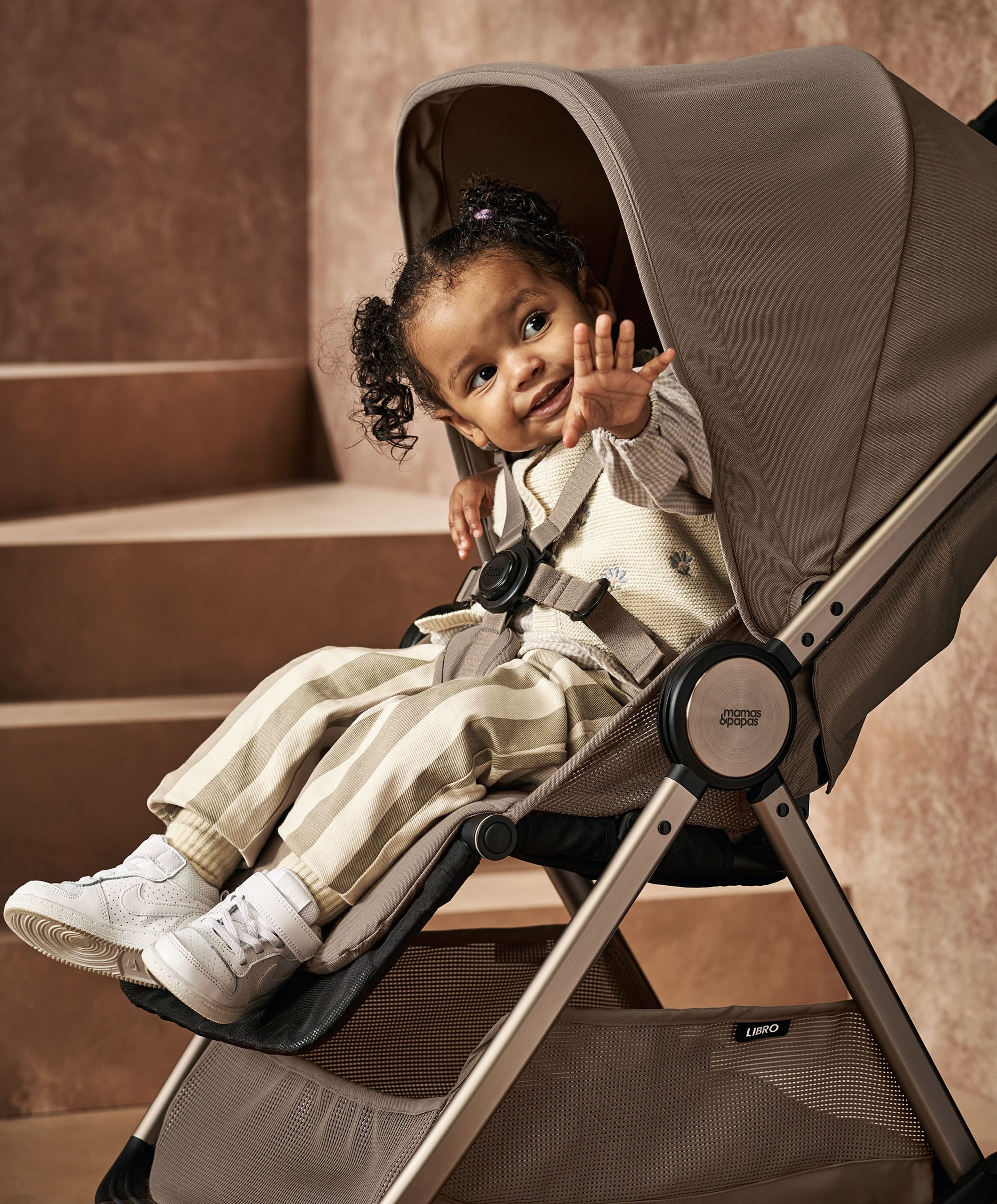 Libro Stroller Bundle with Footmuff - Oyster - Image 4