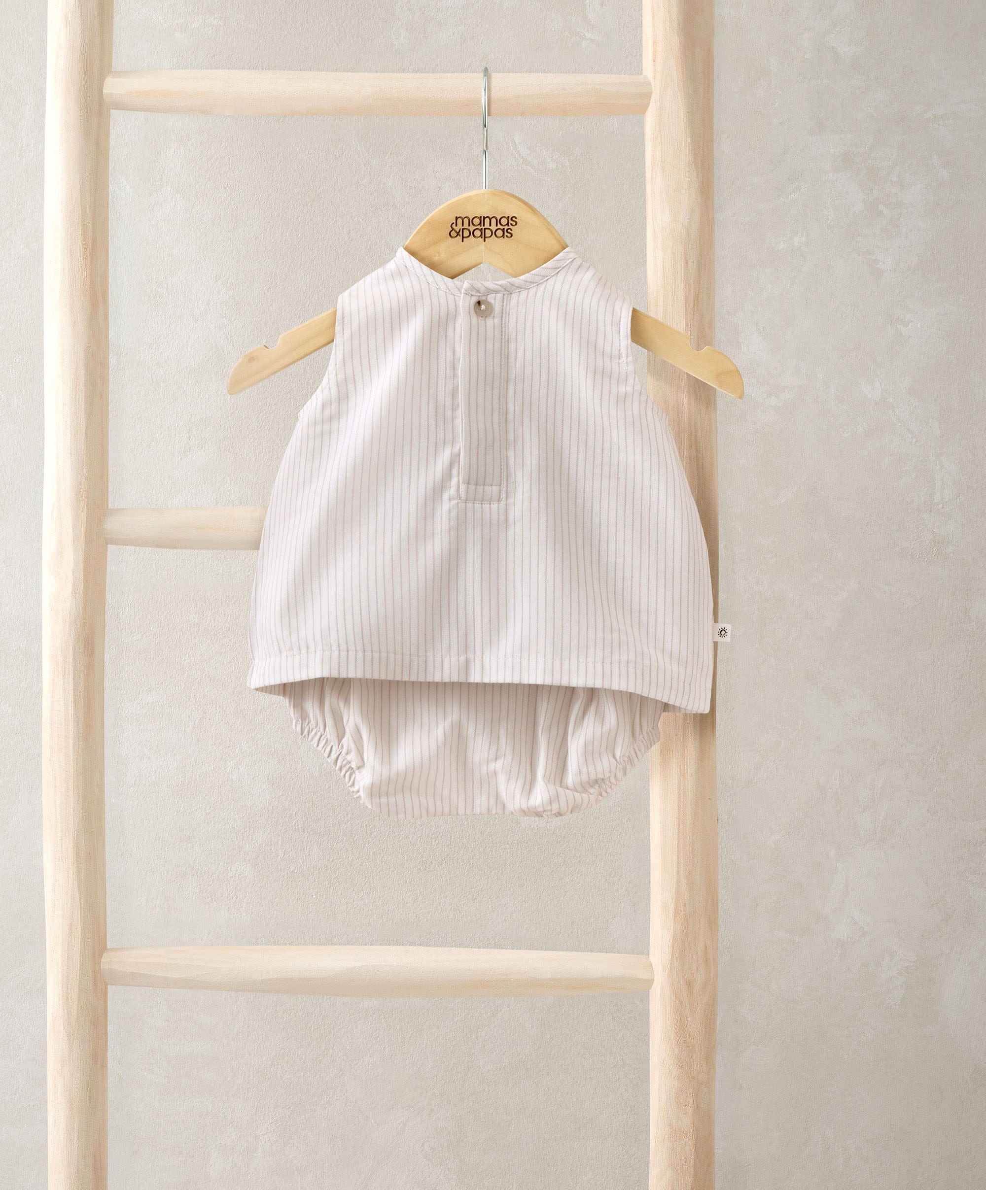 Stripe Sleeveless Top & Linen Shorts