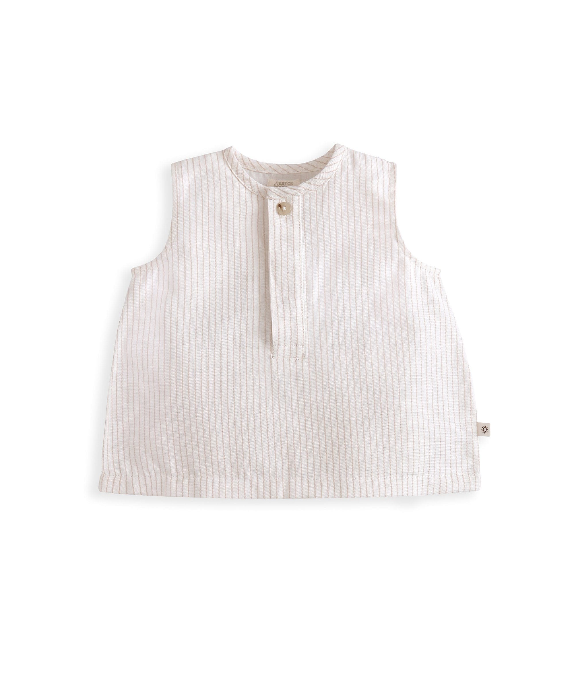 Stripe Sleeveless Top & Linen Shorts - Image 3