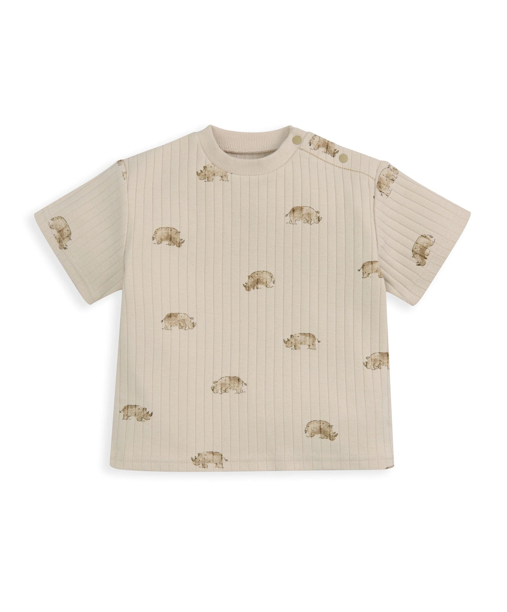 Rhino Ribbed T-Shirt & Trousers Outfit Set - Image 4