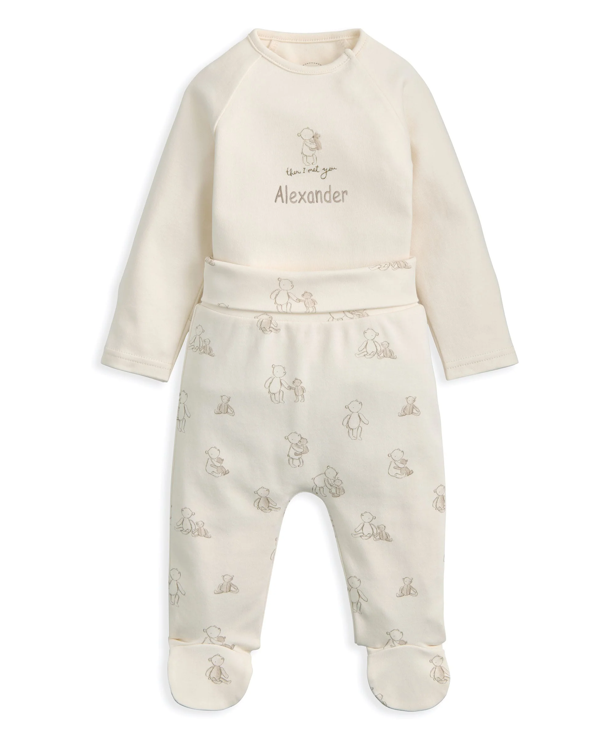 Bear Print Bodysuit & Bottoms Set (2 Pieces) - Image 7