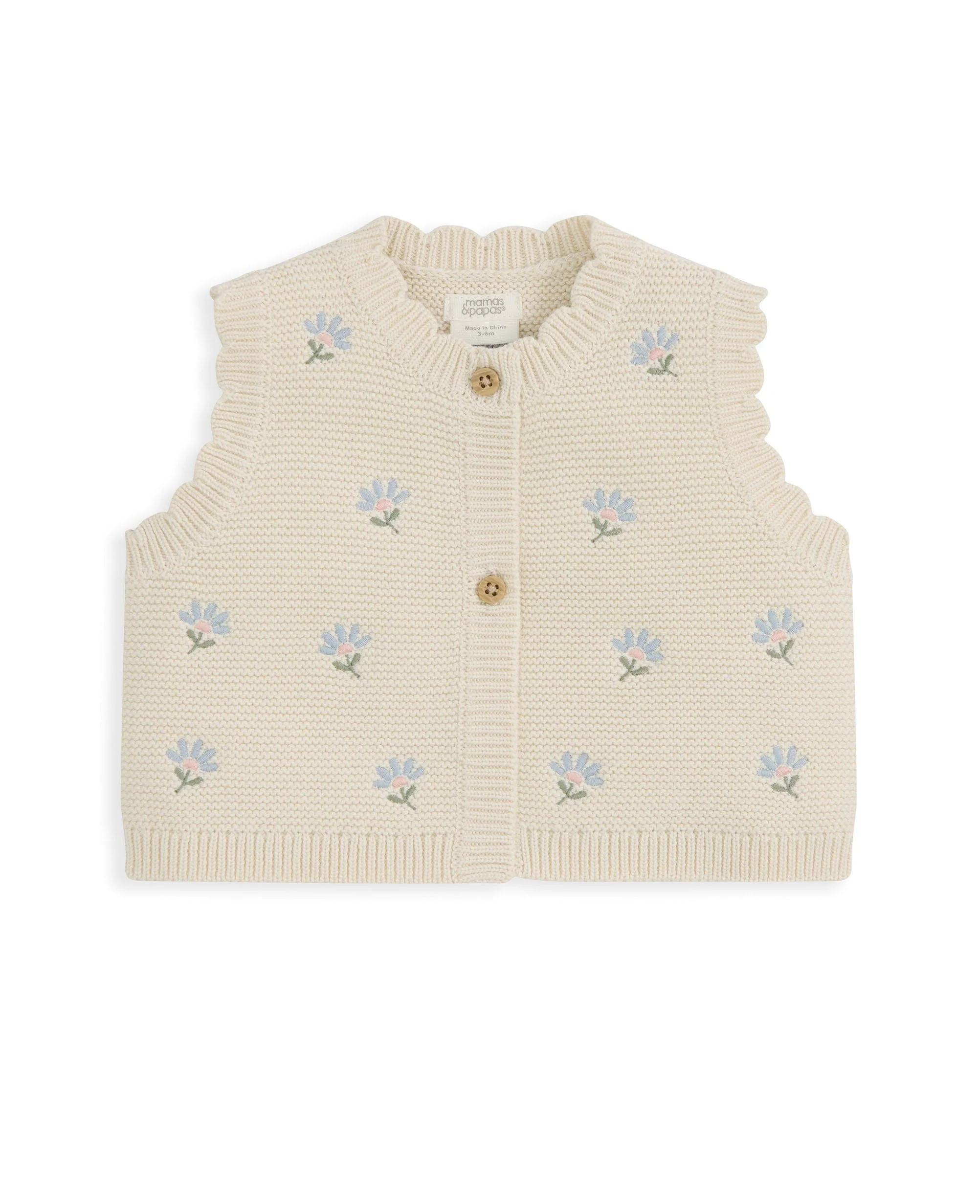Knitted Girls Waistcoat & Top Set - Image 2