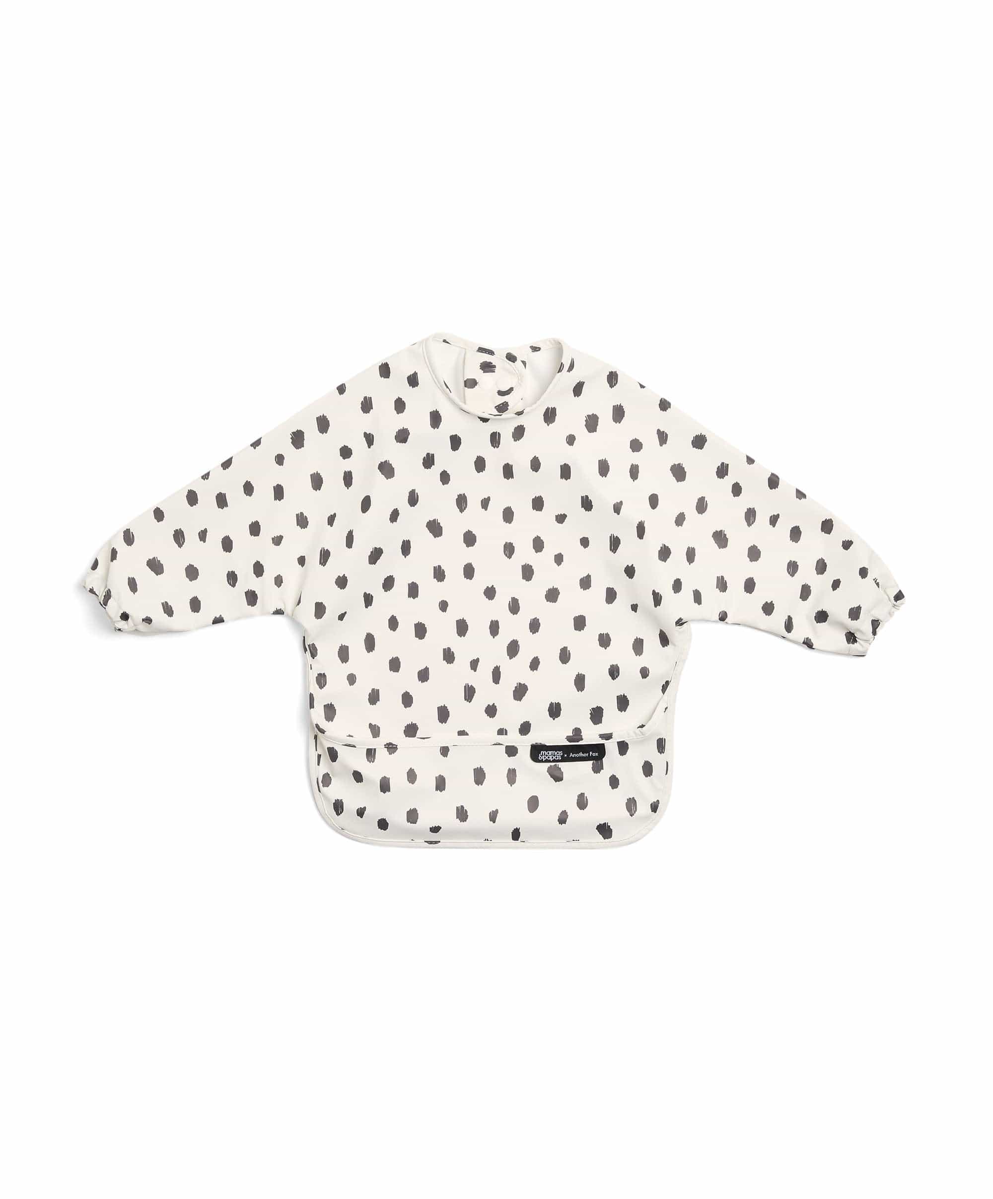 Mamas & Papas x Another Fox Long Sleeved Bibs (2 Pack) - Faces/Cheetah Spot - Image 4