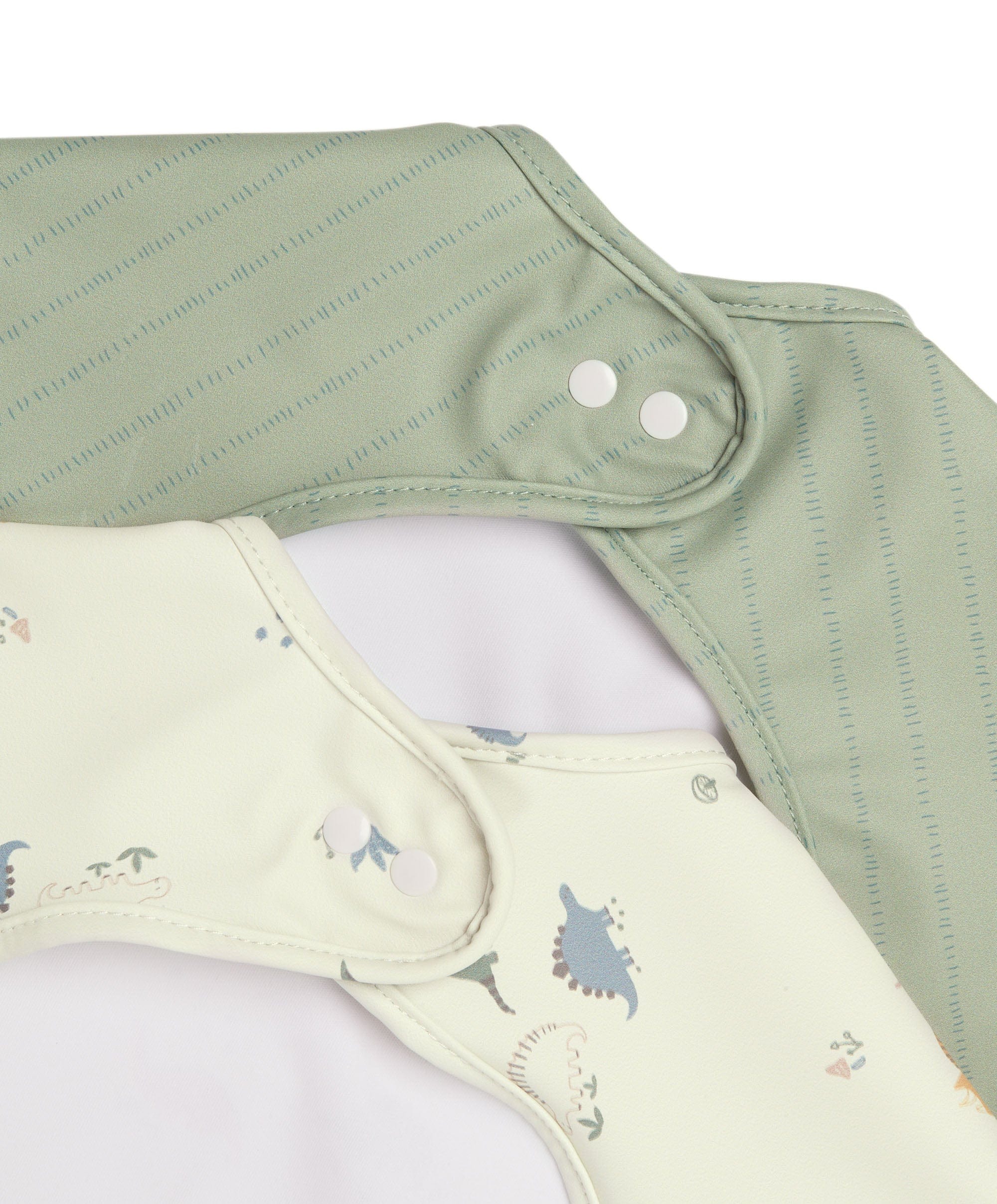 Long-sleeved Bibs (2 Pack) - Dino Stripe - Image 6