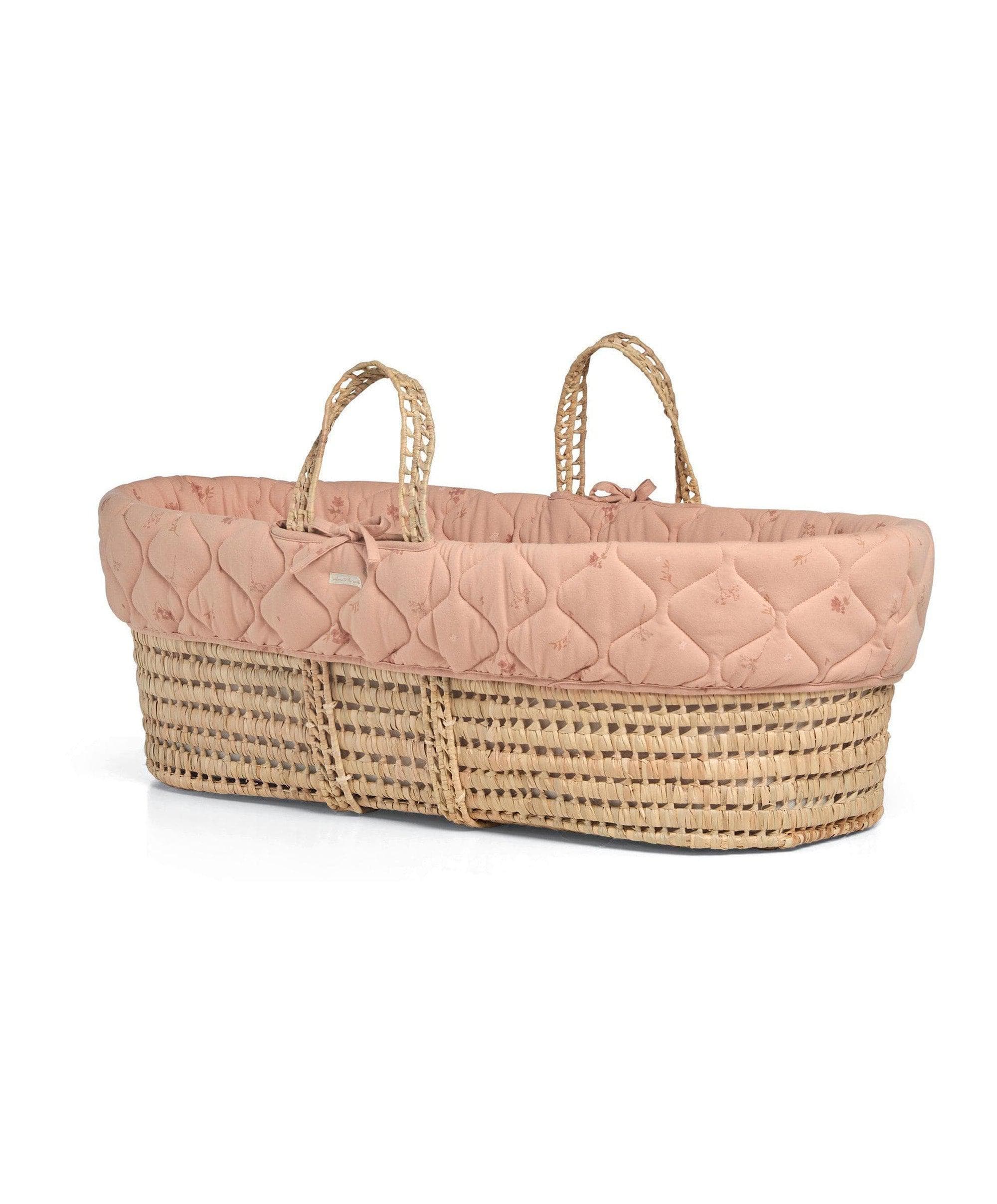 Newborn Swaddle and Moses Basket Bundle (3 Pieces) - Wildflower - Image 2