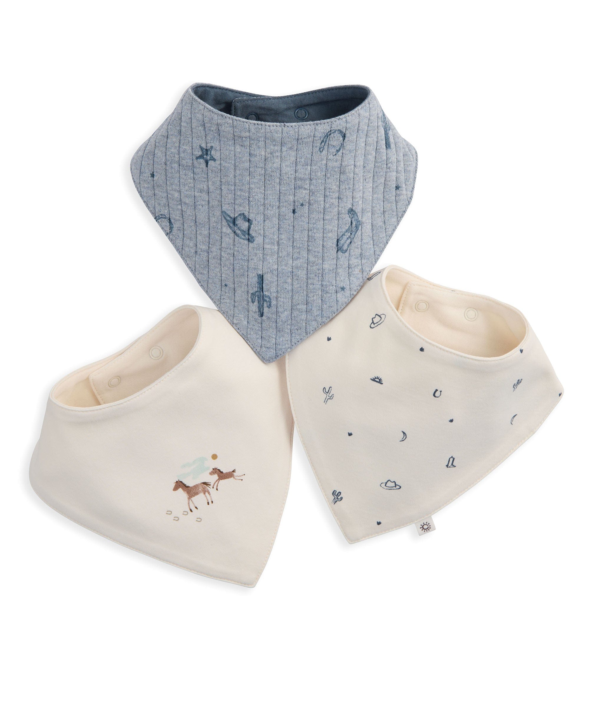 Wild West Bibs (Pack of 3)
