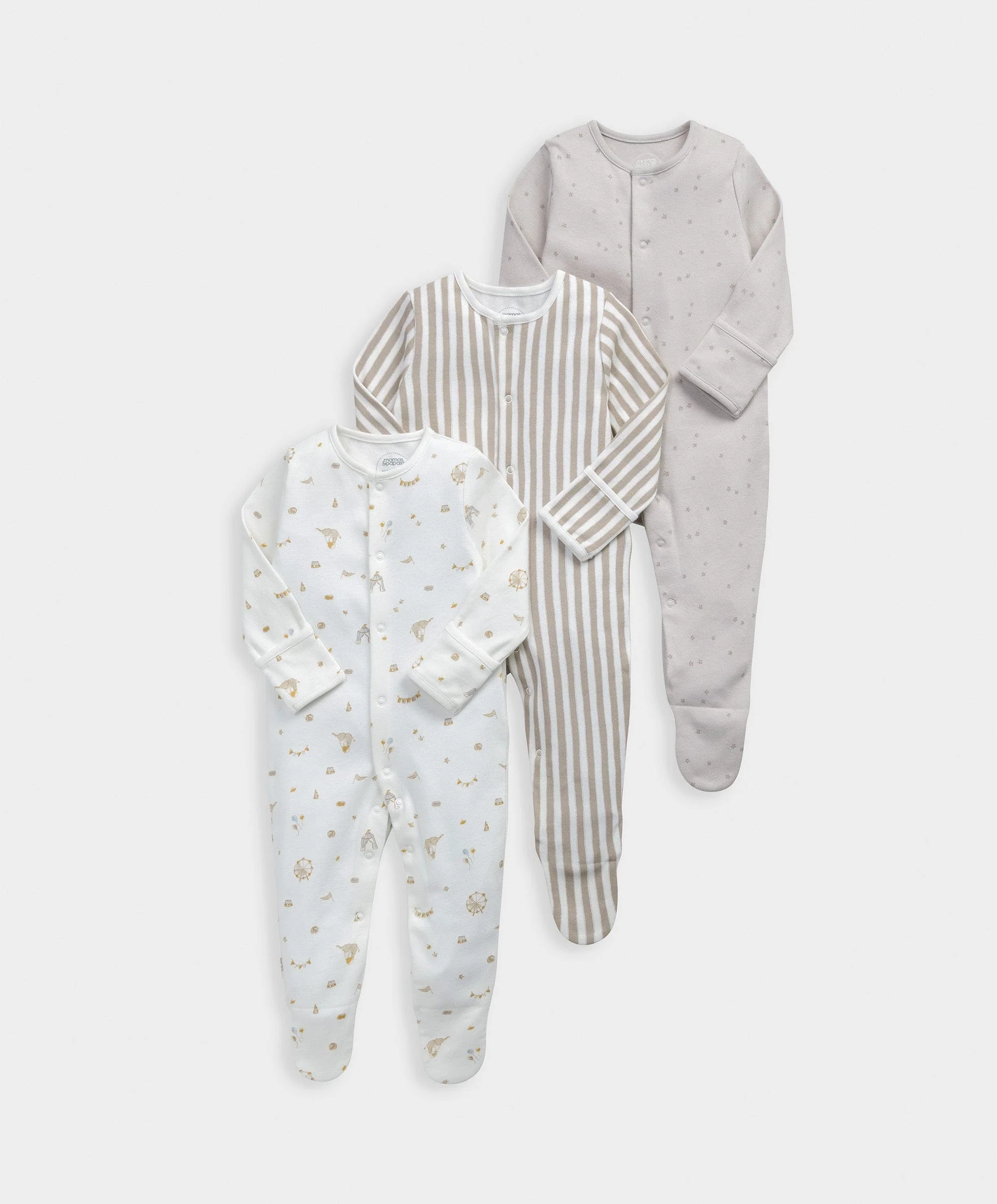 Circus Sleepsuits (Pack of 3) - Image 2