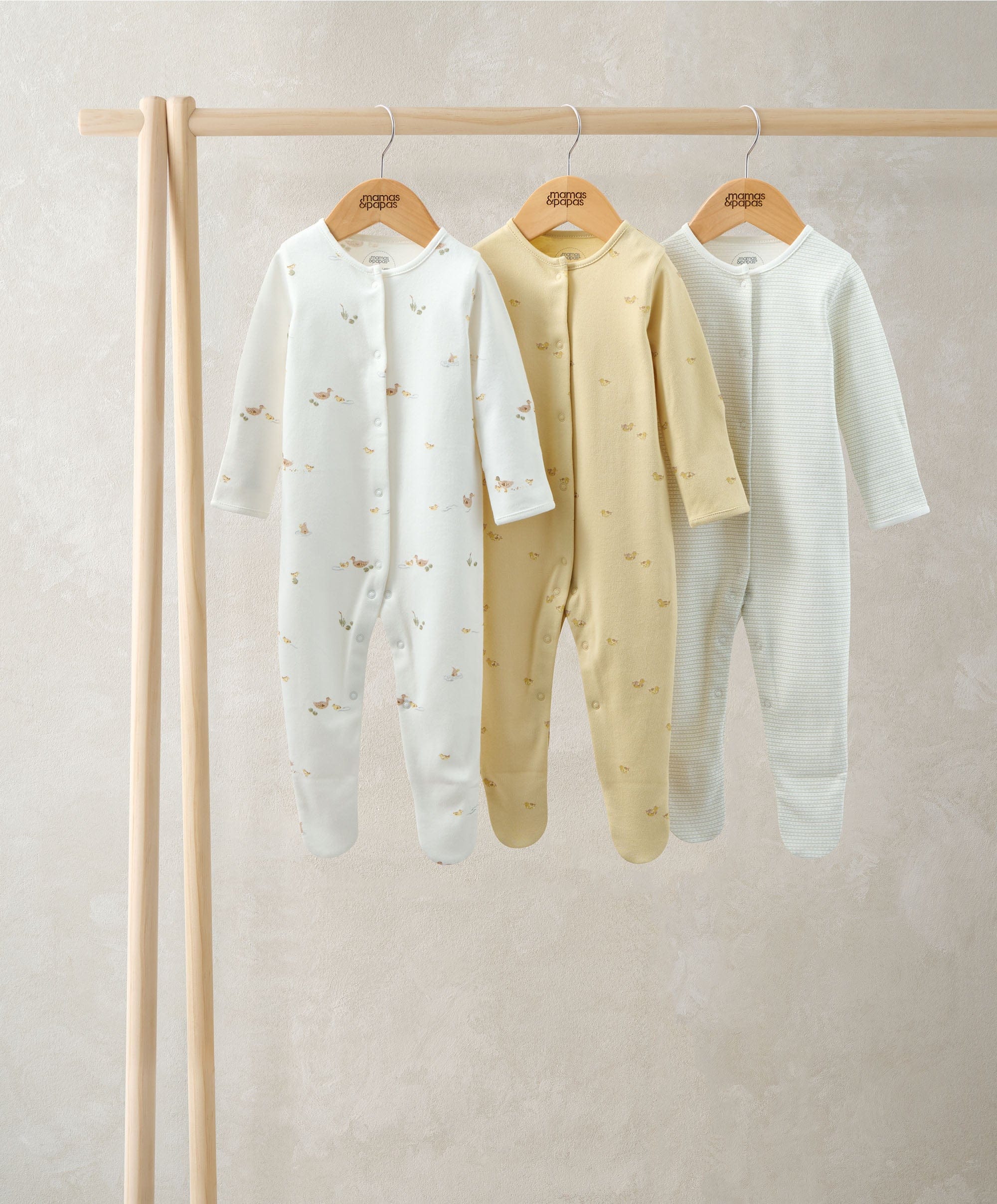 Duckling Sleepsuits (Pack of 3)