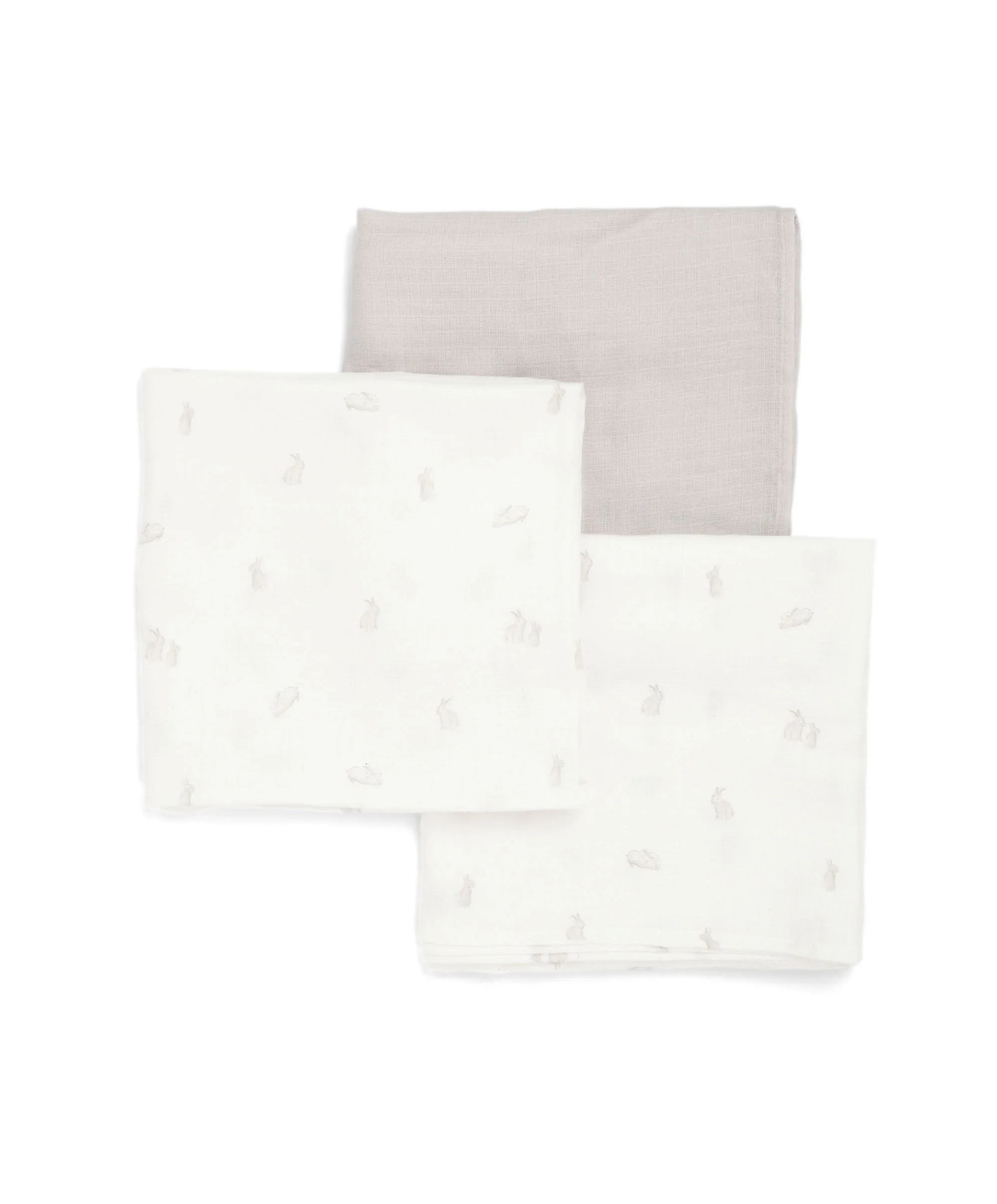 Large Muslin Squares (3 pack) - Bunny - Image 3