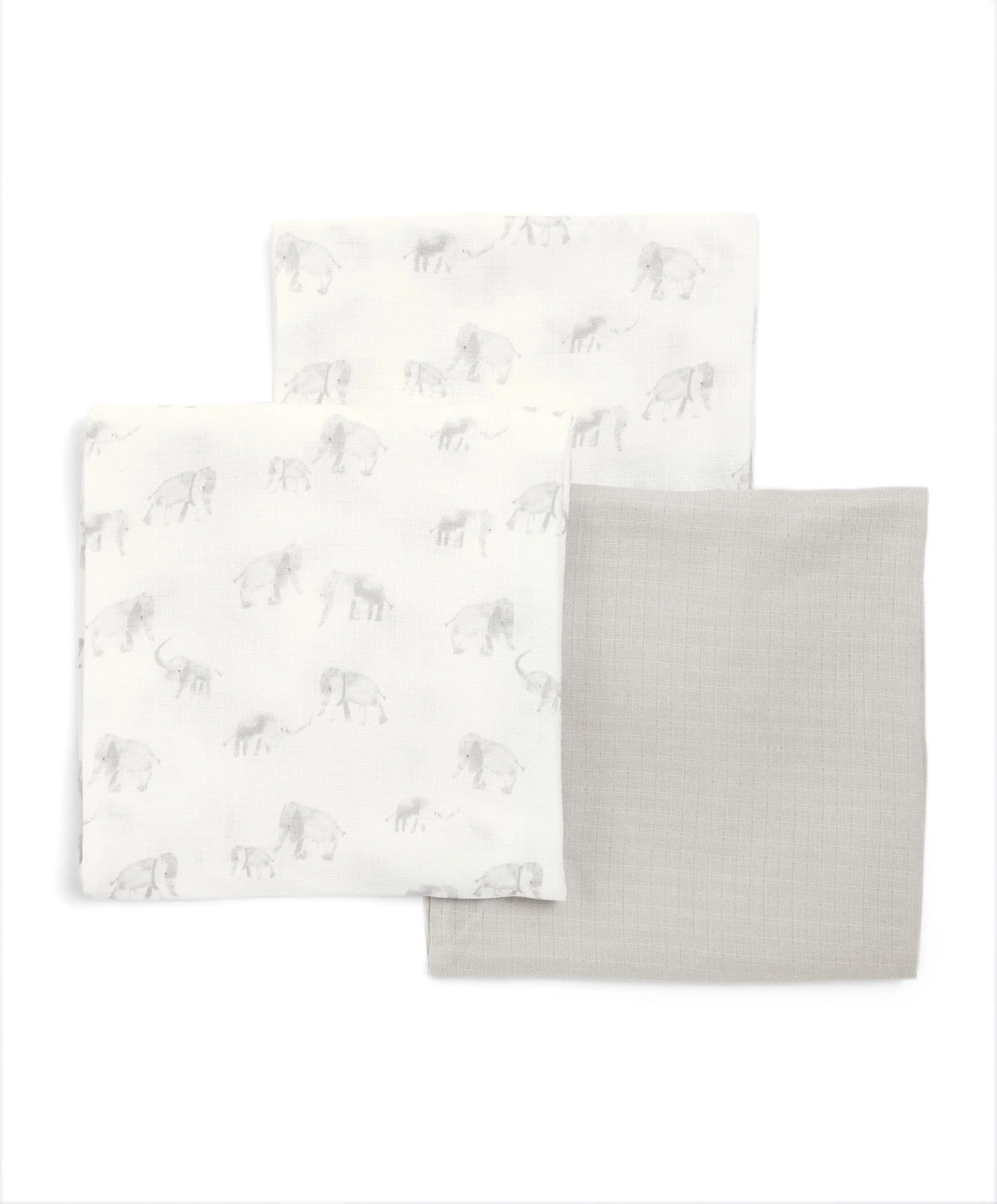 Large Muslin Cloths (3 Pack) - Welcome to the World Elephant - Image 6