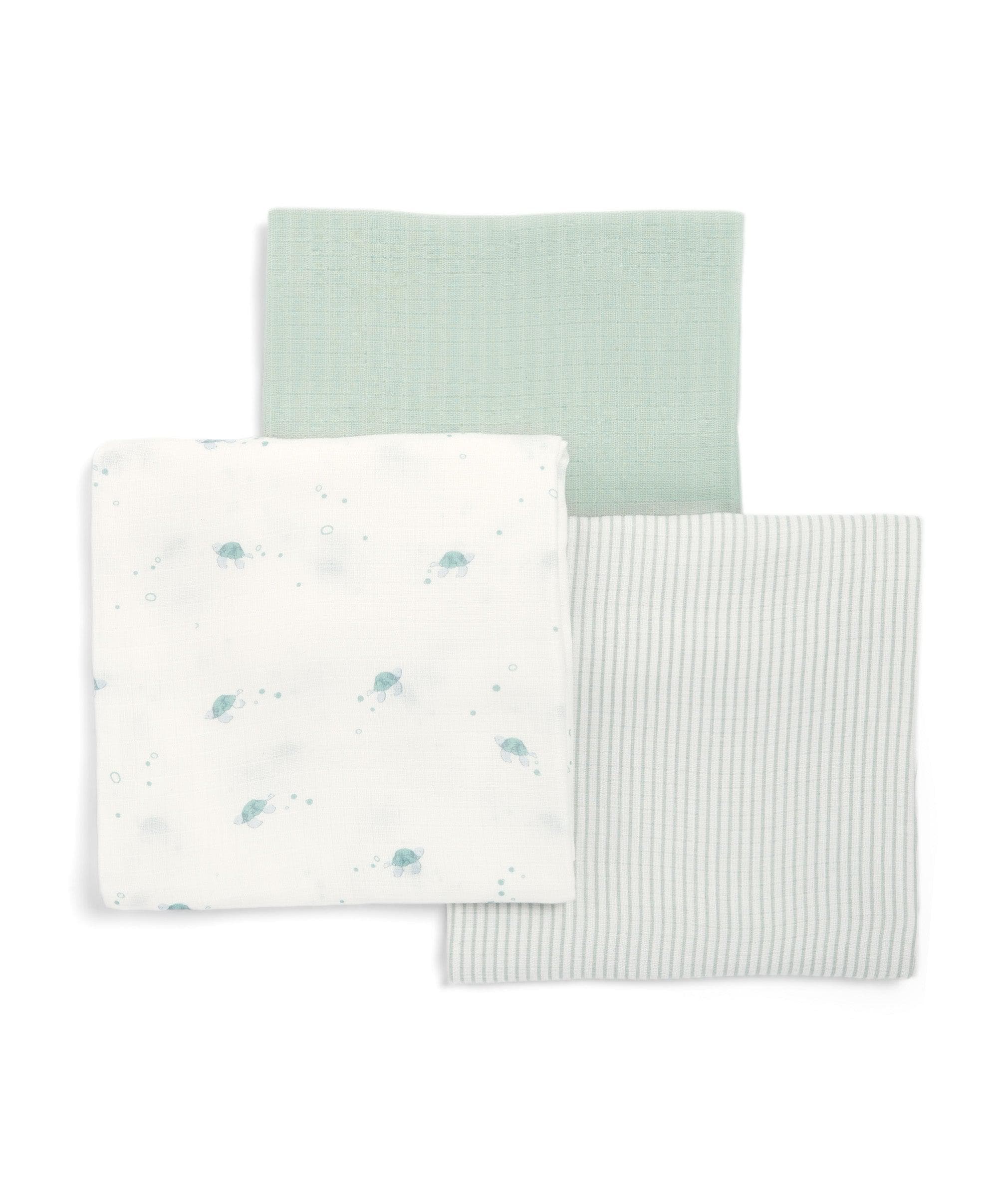 Large Turtle Muslin Cloths - 3 Pack - Image 3