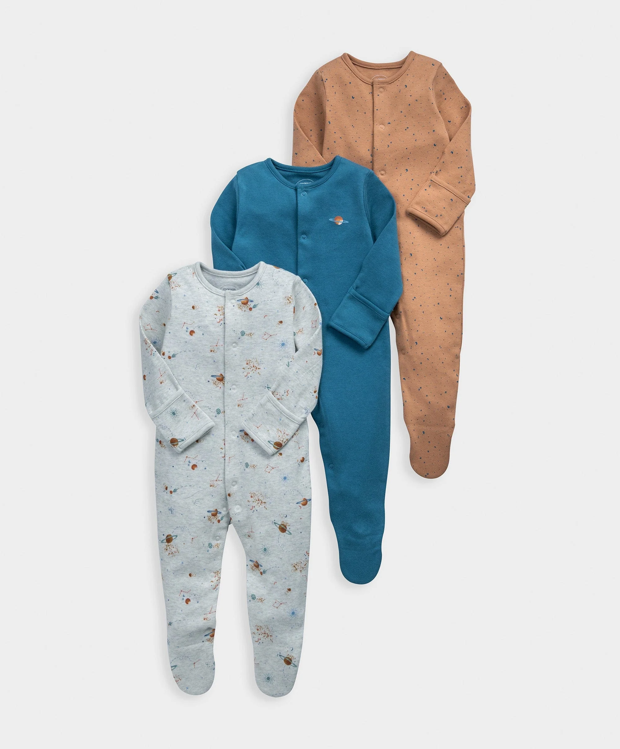 Planet Sleepsuits (Pack of 3) - Image 2