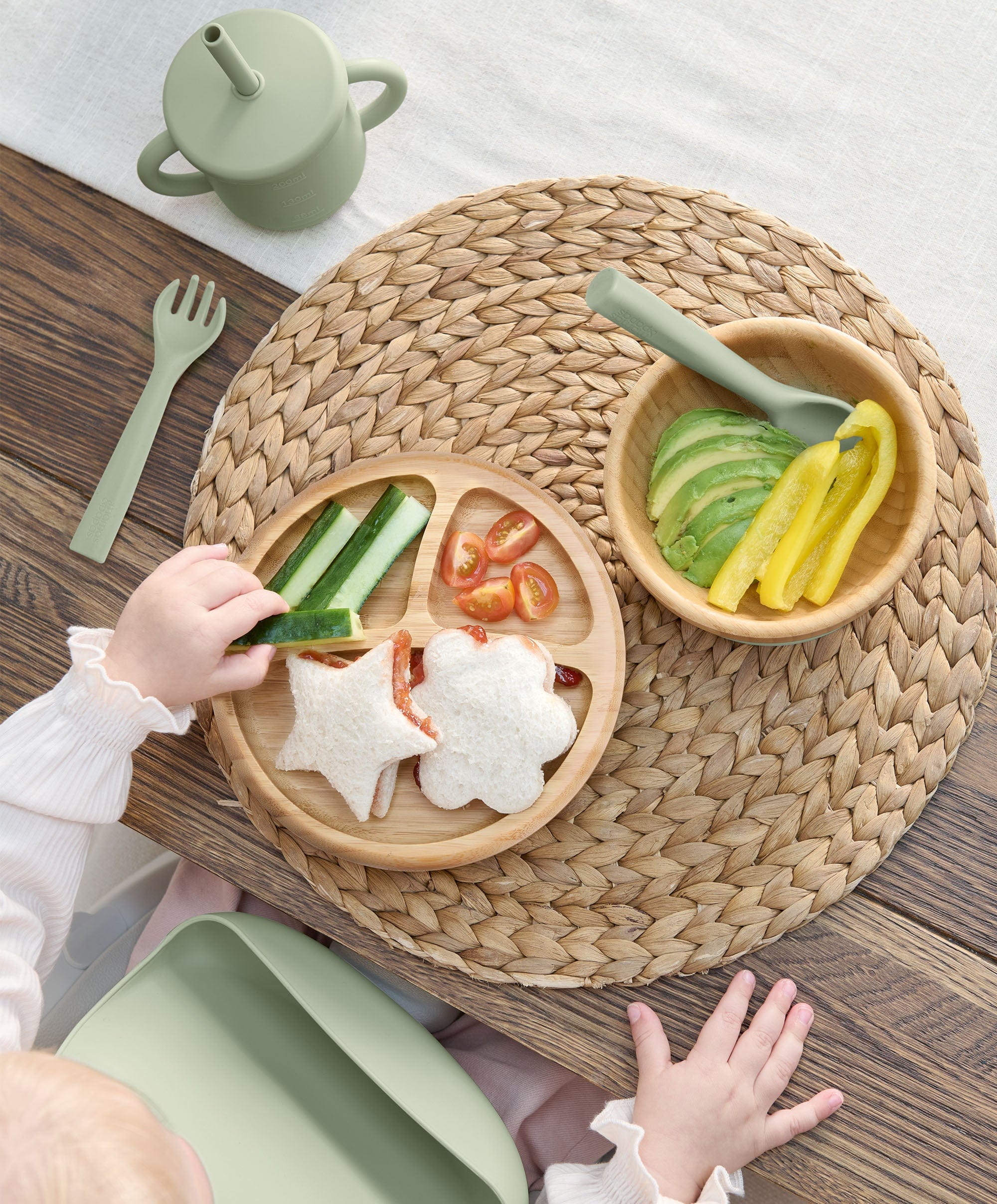 First Mealtime Bamboo Set - Kiwi - Image 3