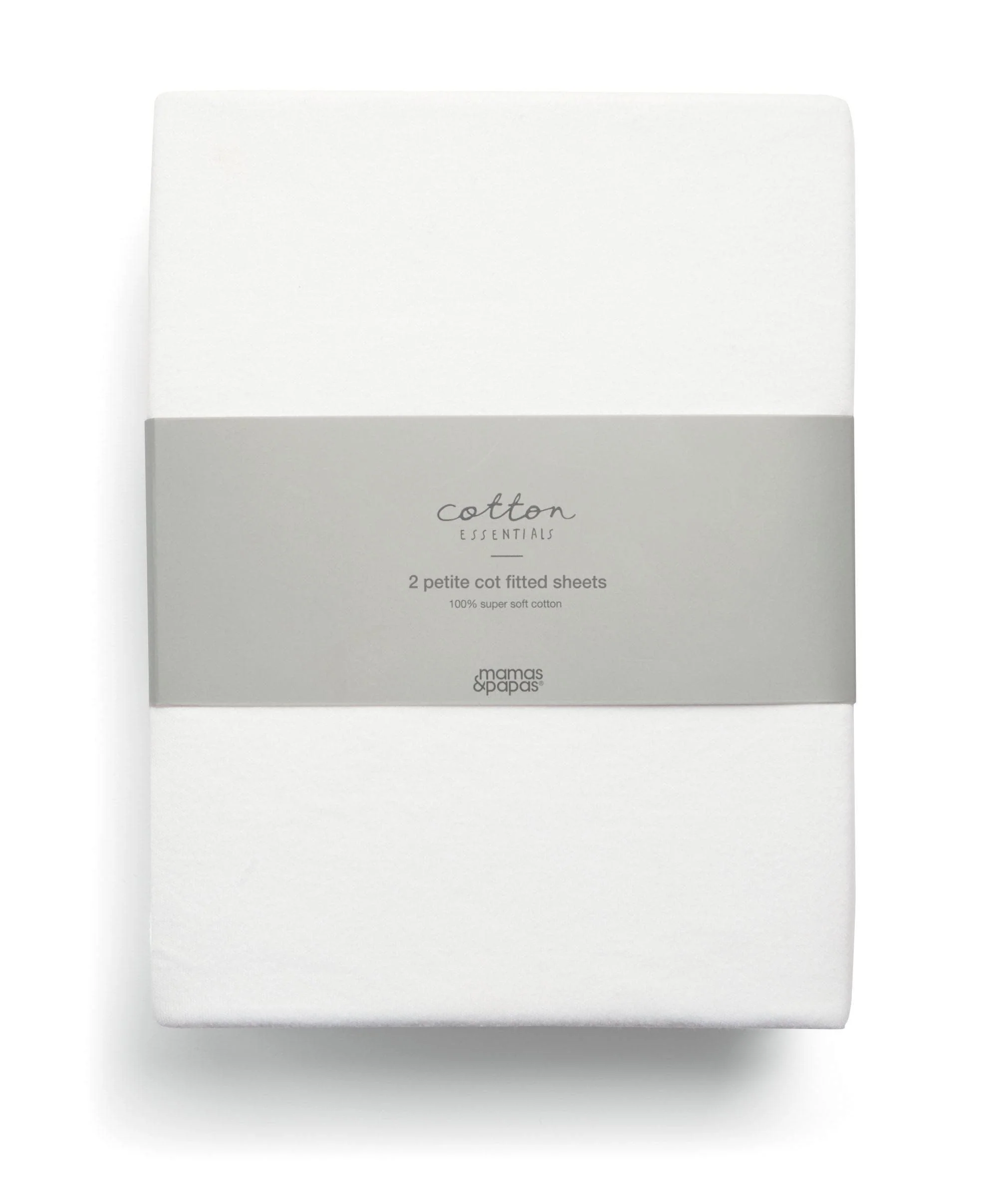 Petite Cot Bundle with Essential Pocket Spring Mattress (4 Pieces) - Pure White - Image 5