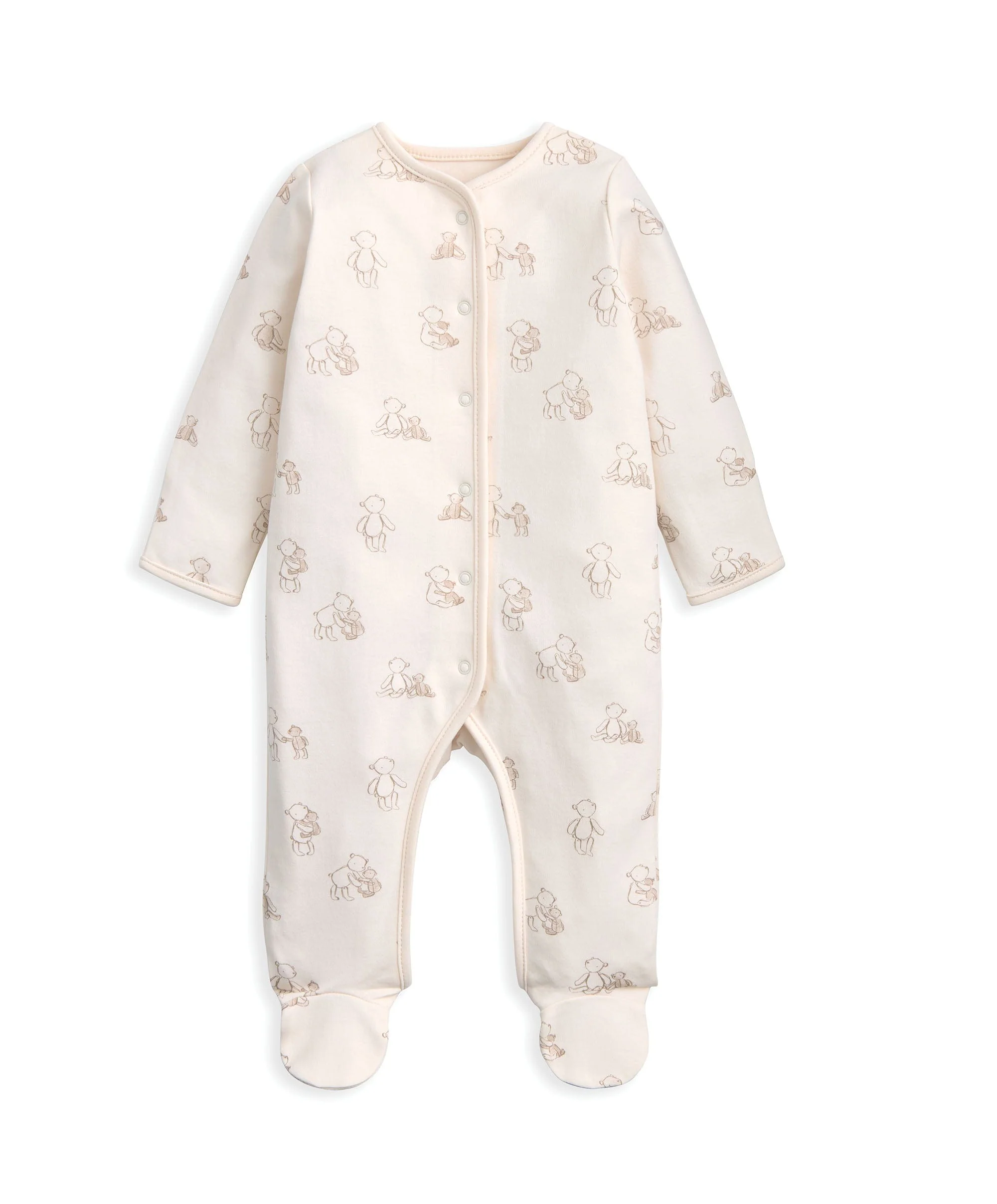 Bear Print All In Ones Bodysuit and Hat Set (4 Pieces) - Image 3