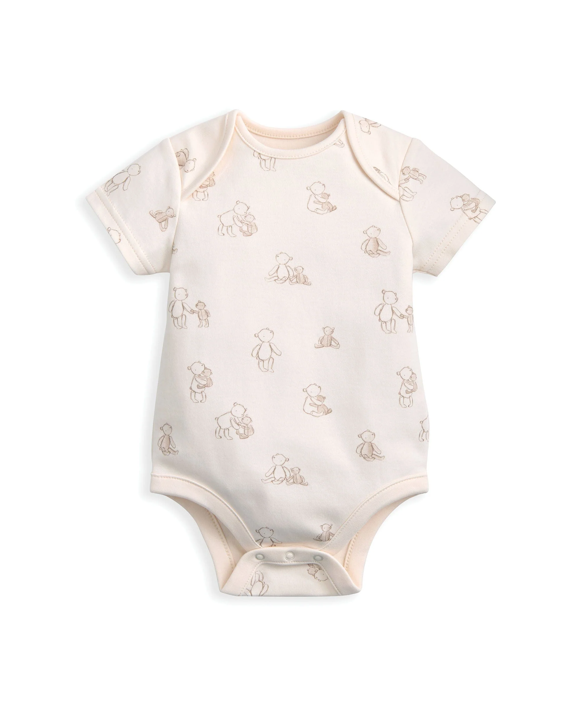 Bear Print All In Ones Bodysuit and Hat Set (4 Pieces) - Image 4