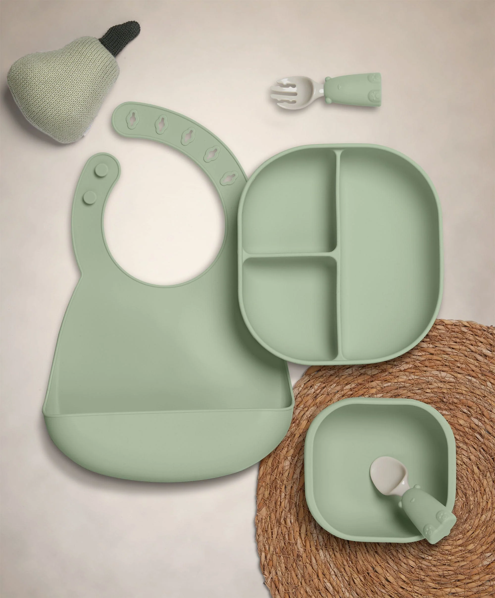 First Mealtime Silicone Set - Kiwi - Image 3
