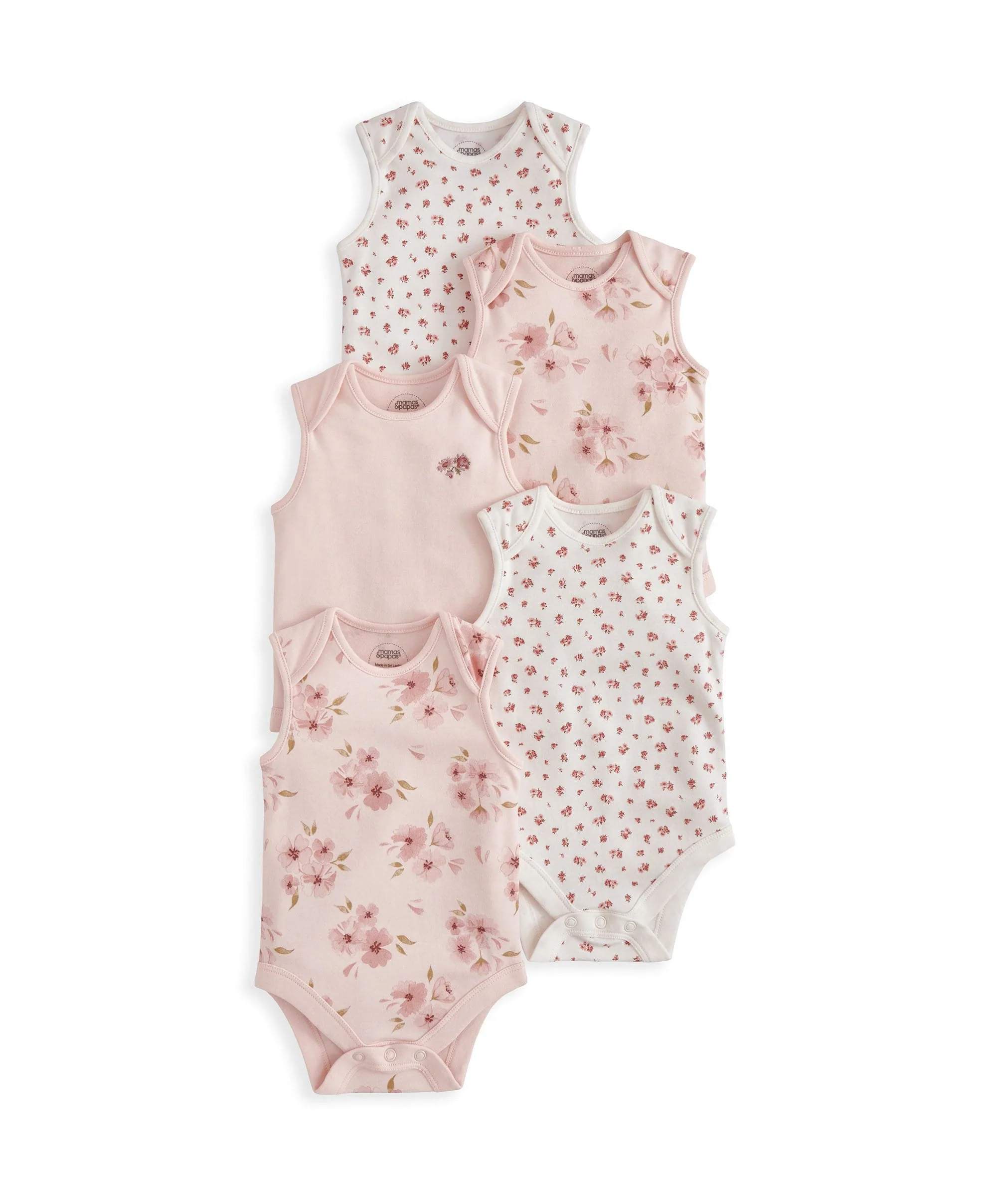 Watercolour Short-Sleeved Bodysuits (Pack of 5) - Image 2