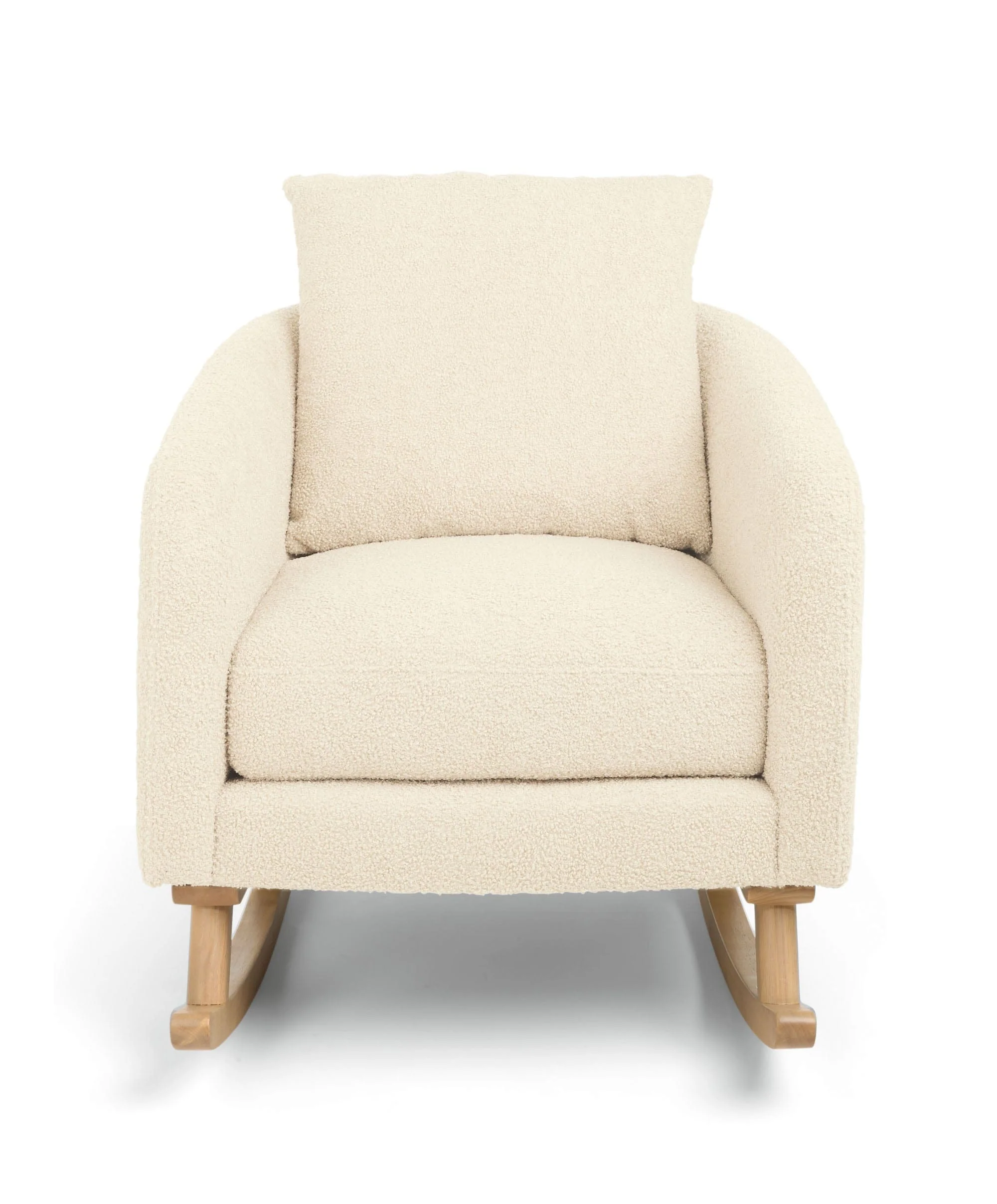 Alma Nursing Chair & Stool - Off White Boucle - Image 5
