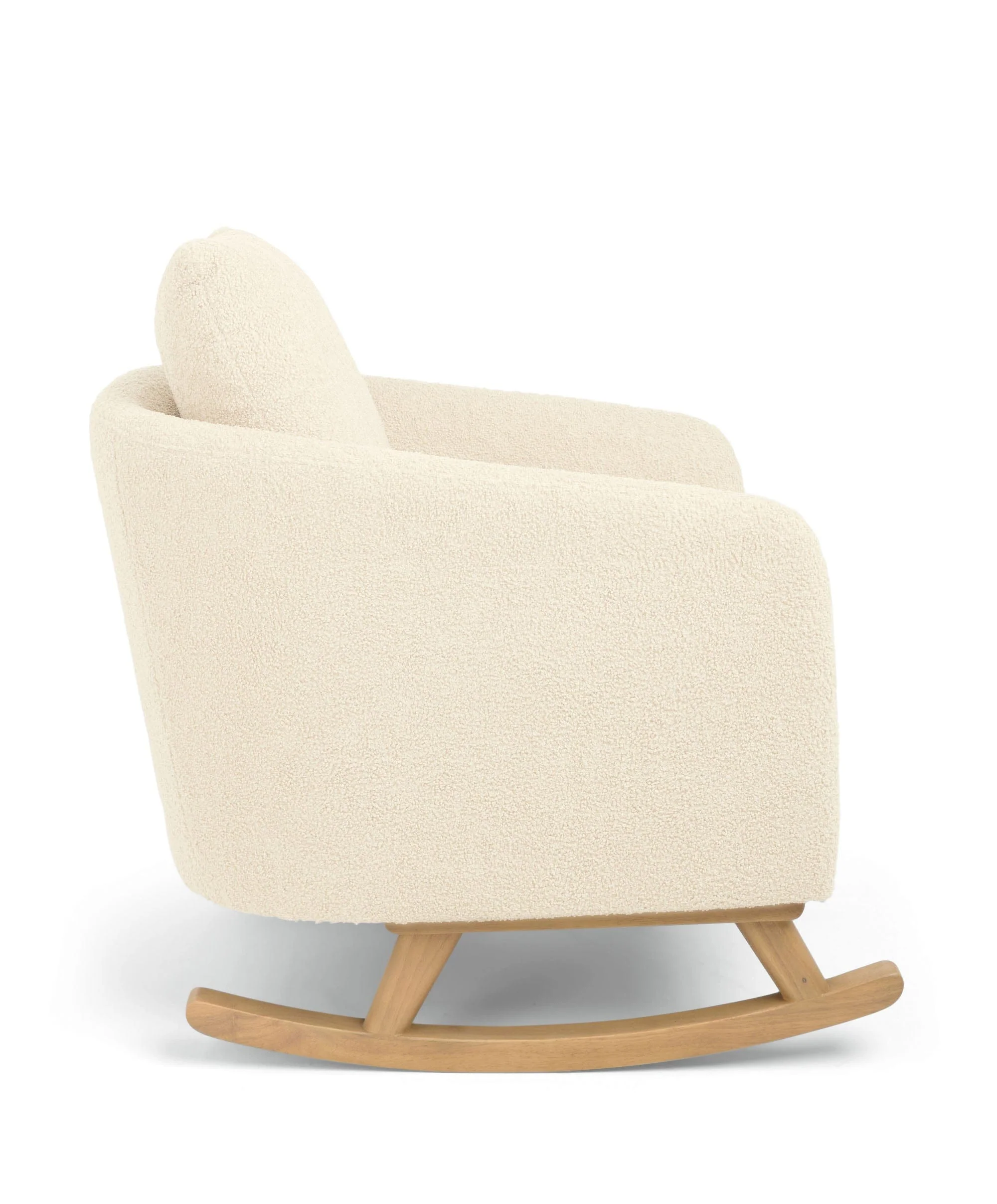 Alma Nursing Chair & Stool - Off White Boucle - Image 6