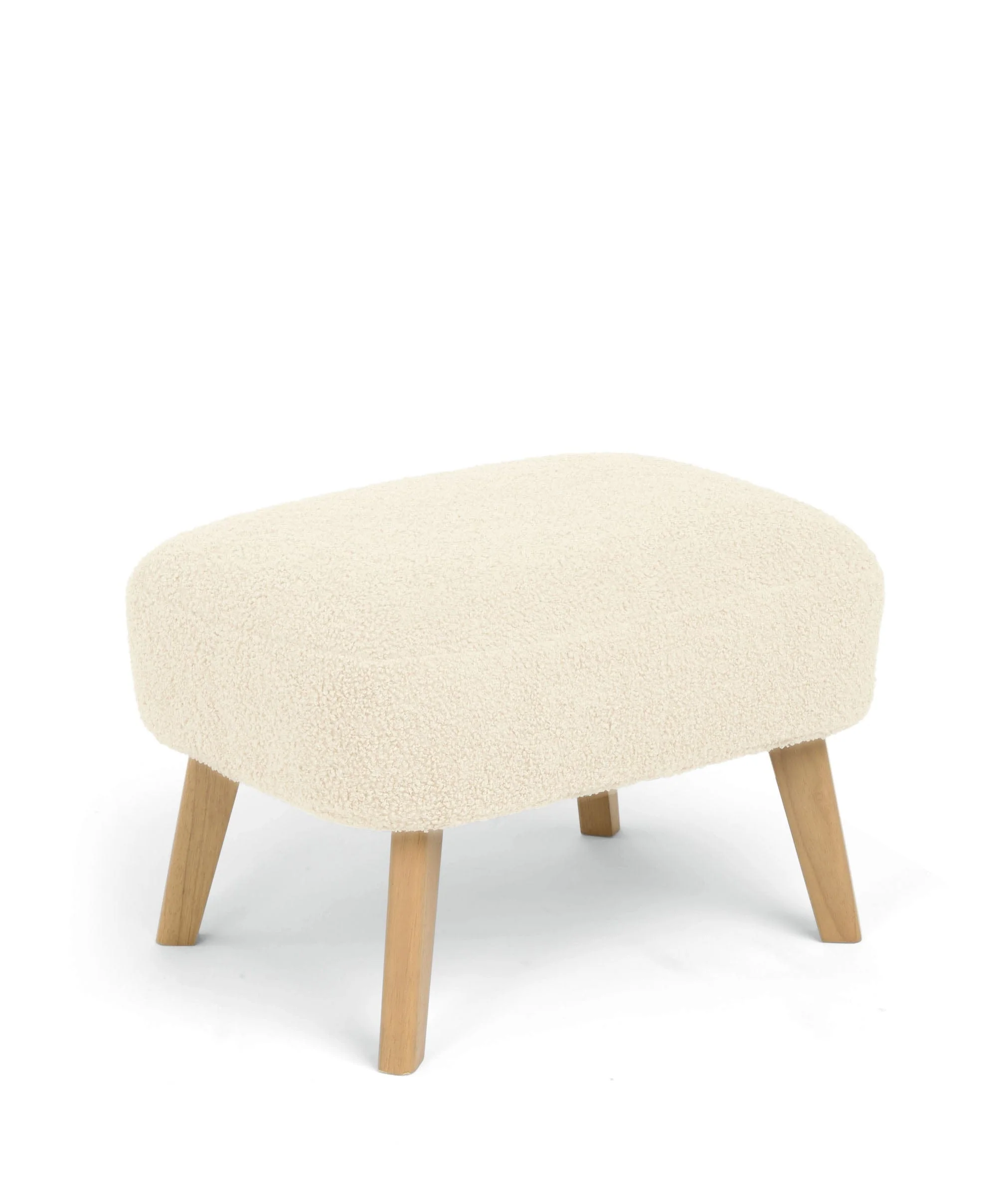 Alma Nursing Chair & Stool - Off White Boucle - Image 7