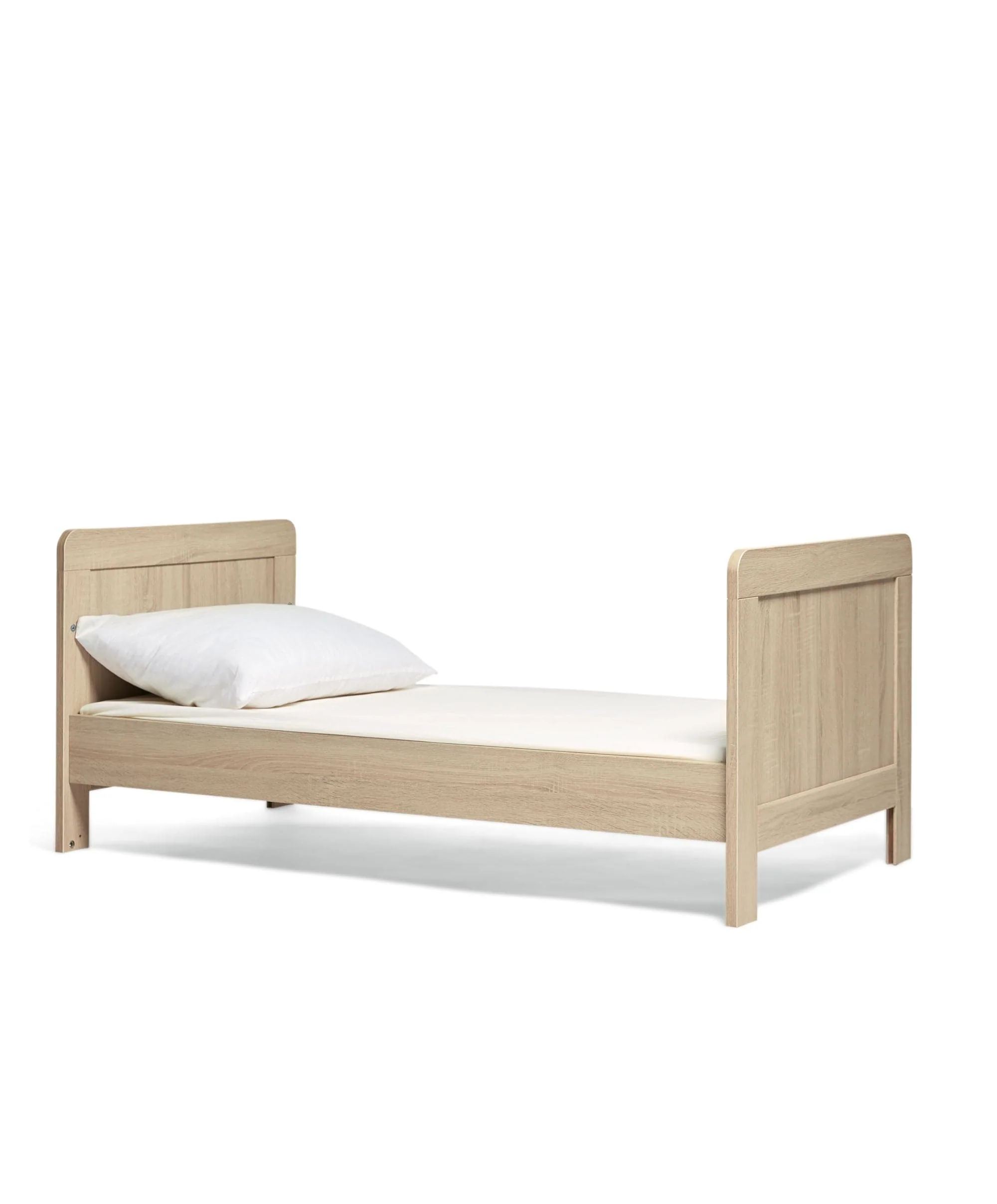 Atlas Cotbed & Luxury Hybrid Twin Mattress Bundle - Light Oak - Image 9