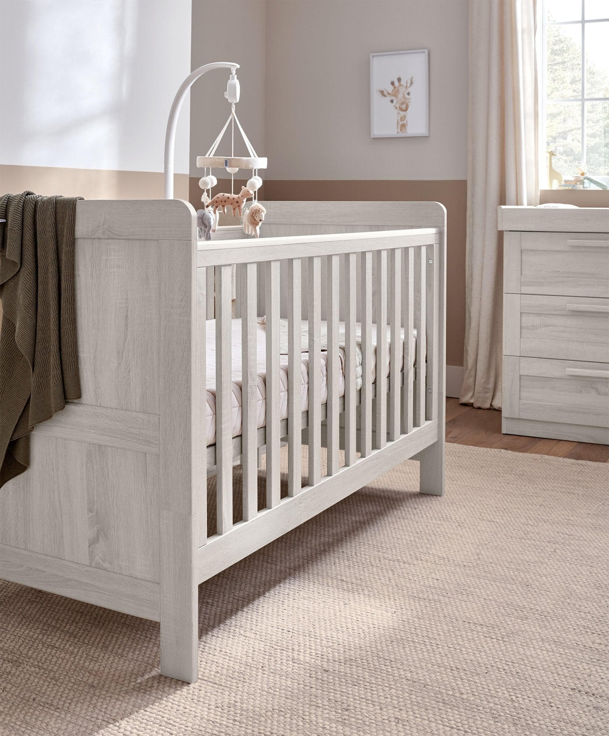 Atlas Cotbed & Luxury Hybrid Twin Mattress Bundle - Nimbus White - Image 4