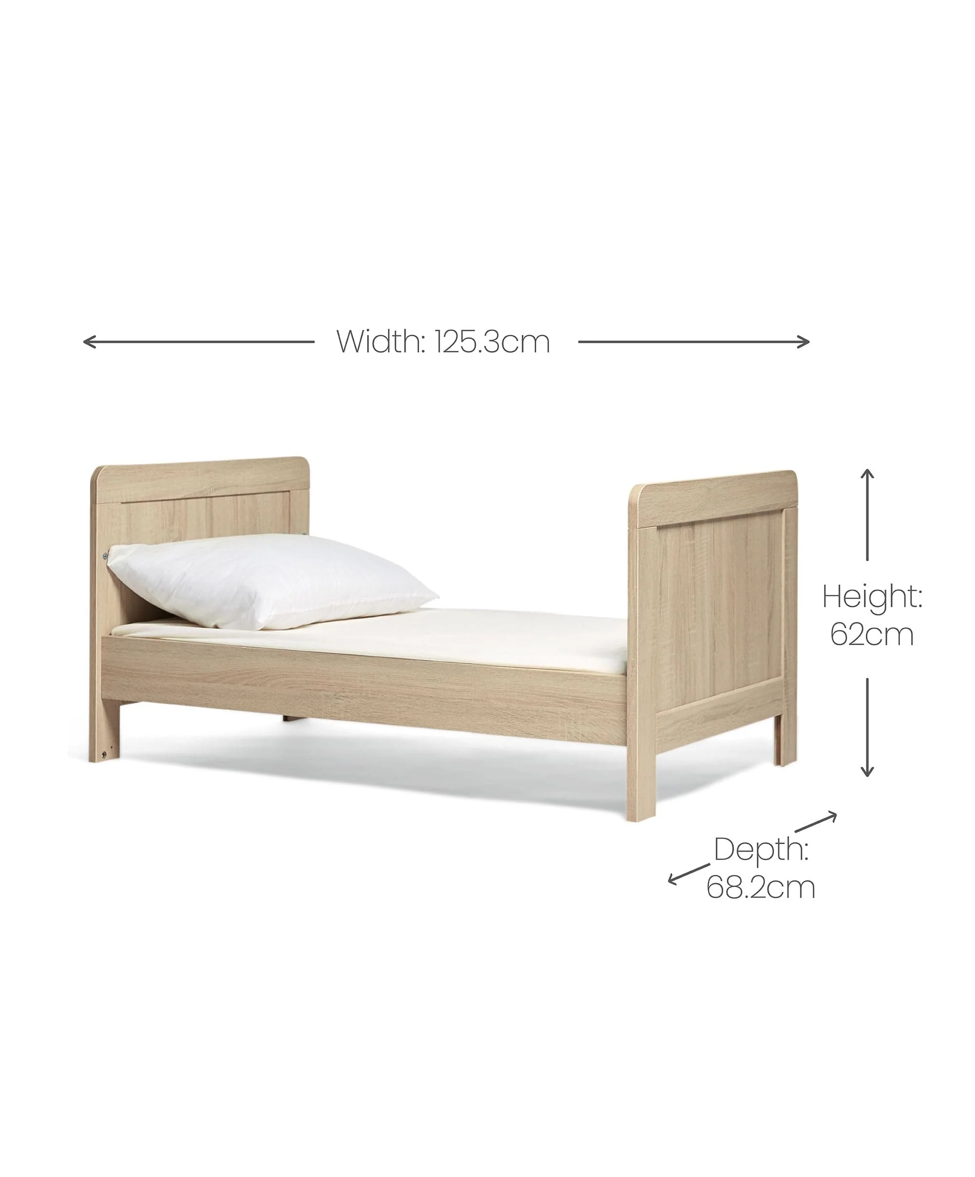 Atlas Small Cotbed - Light Oak - Image 7