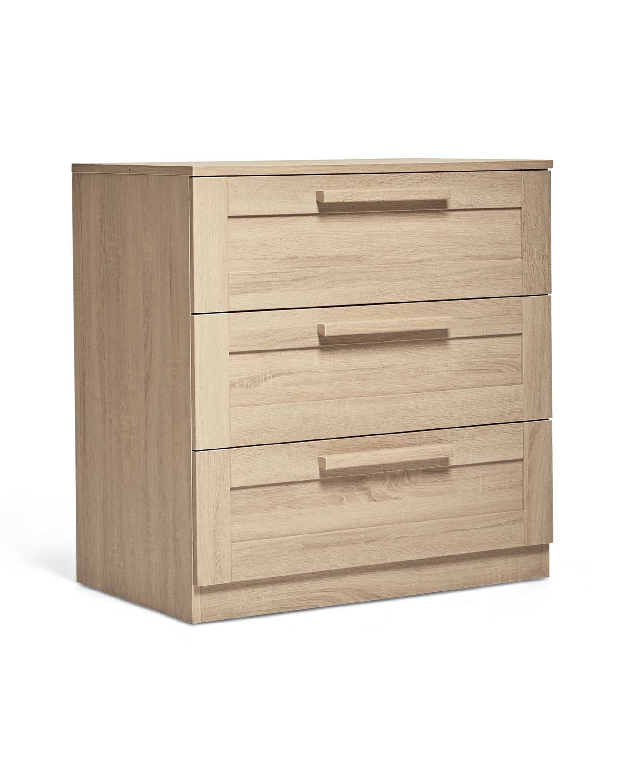 Atlas 2 Piece Small Cotbed Set with Dresser Changer - Light Oak - Image 8
