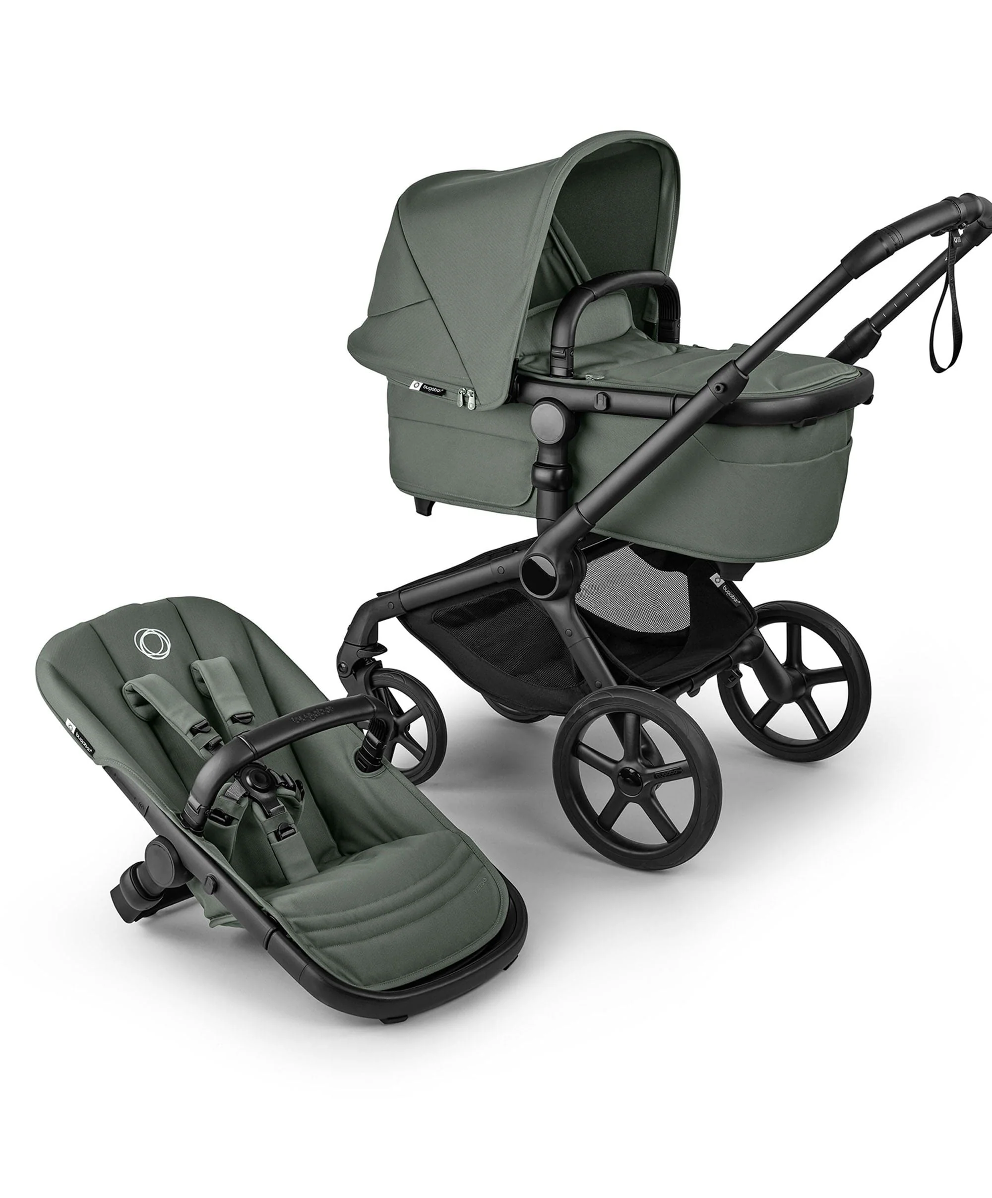 Bugaboo Fox 5 Renew Complete Pushchair Bundle (6 Pieces) - Forest Green - Image 3