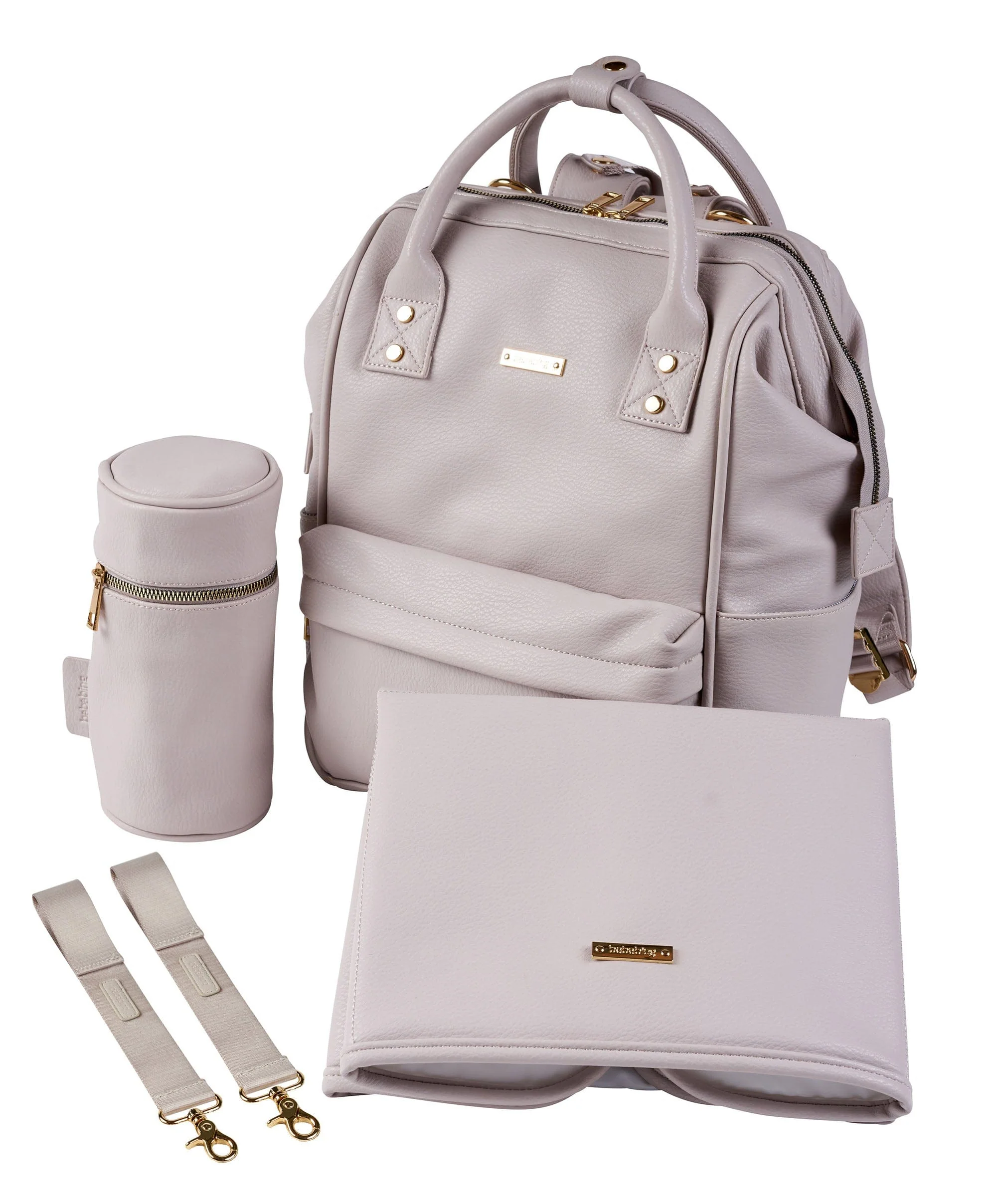 Bababing Mani Changing Backpack - Blush Grey - Image 7