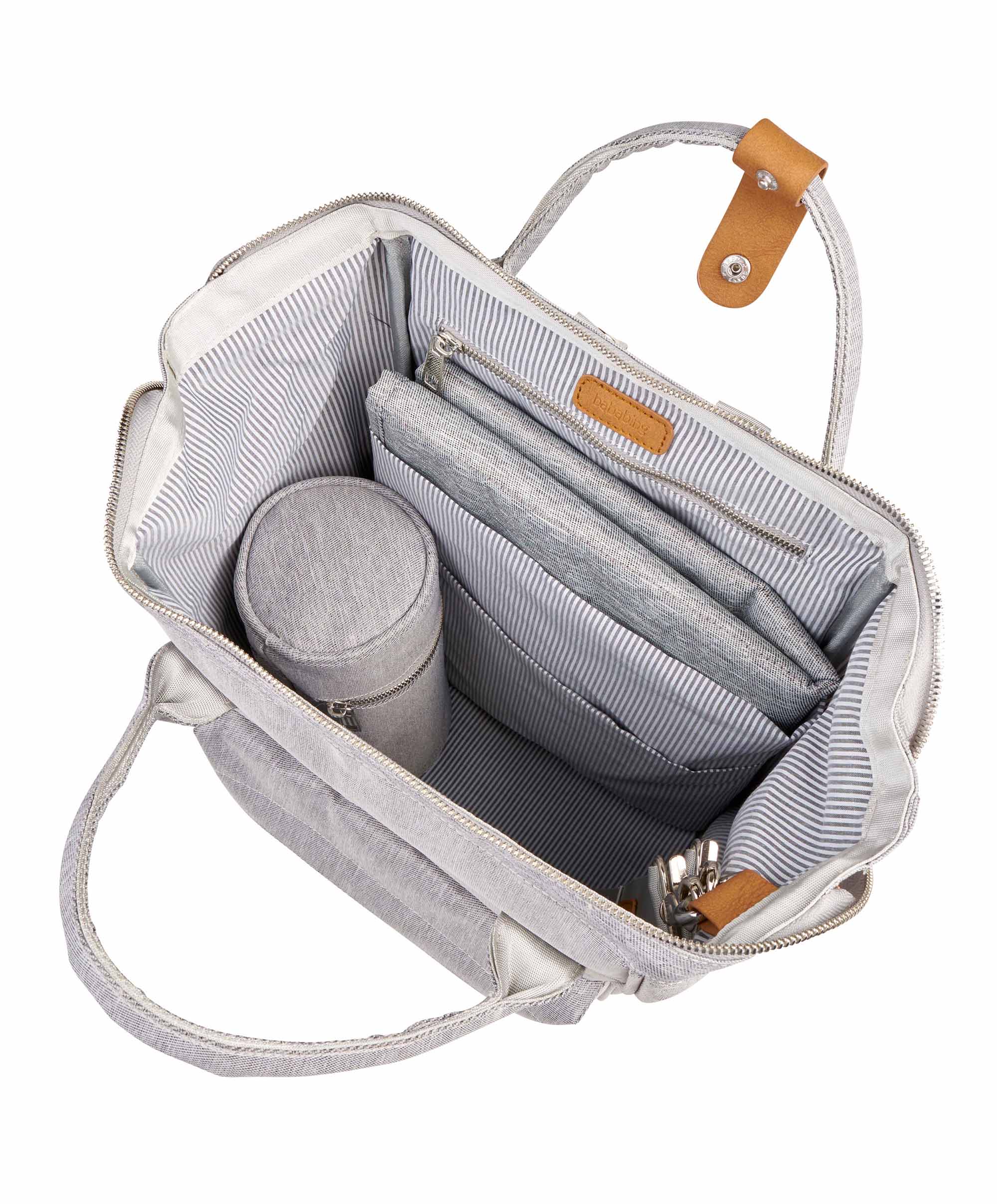 Bababing Mani Changing Backpack - Grey Marl - Image 6