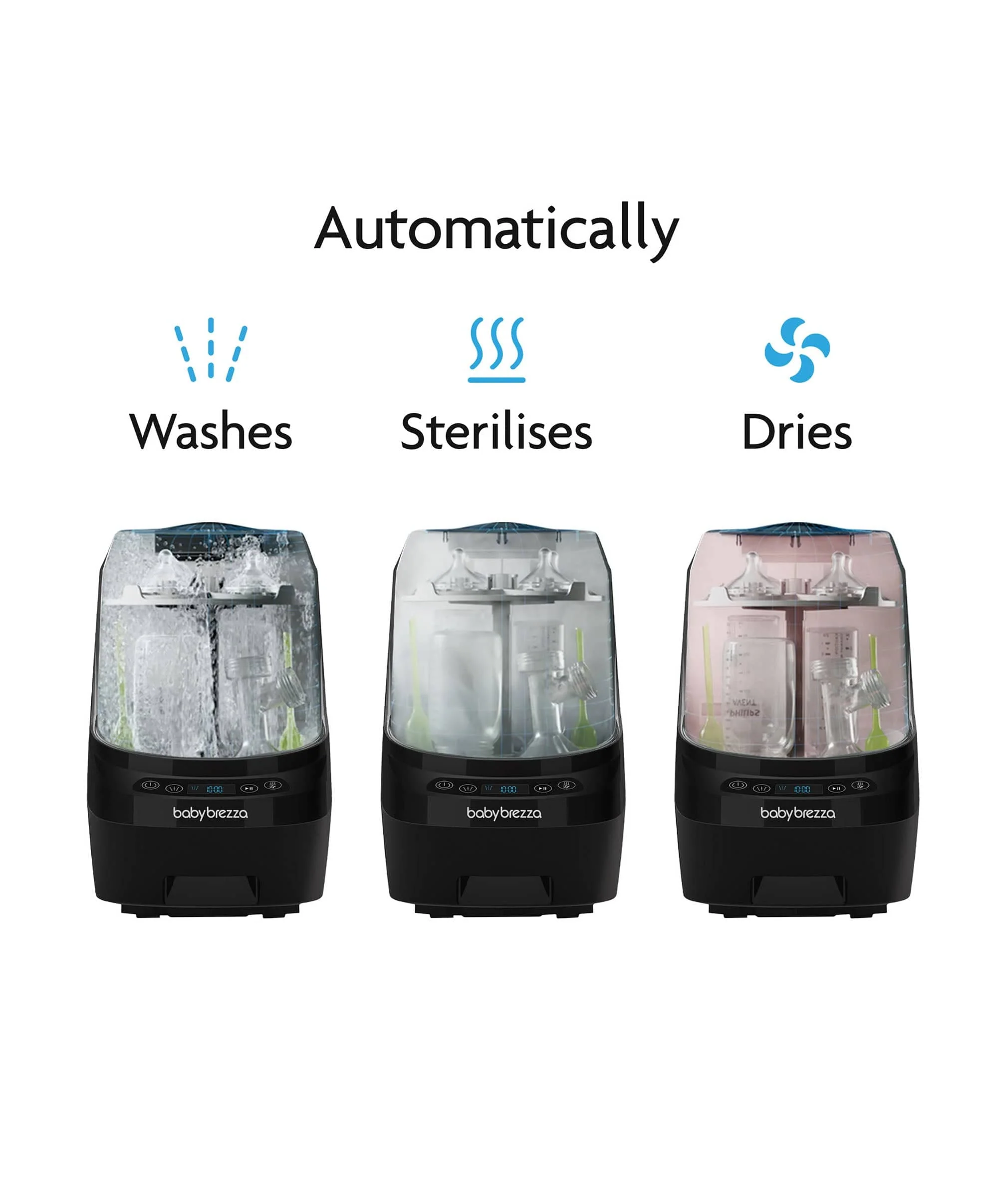 Babybrezza Bottle Washer Pro - Black - Image 2