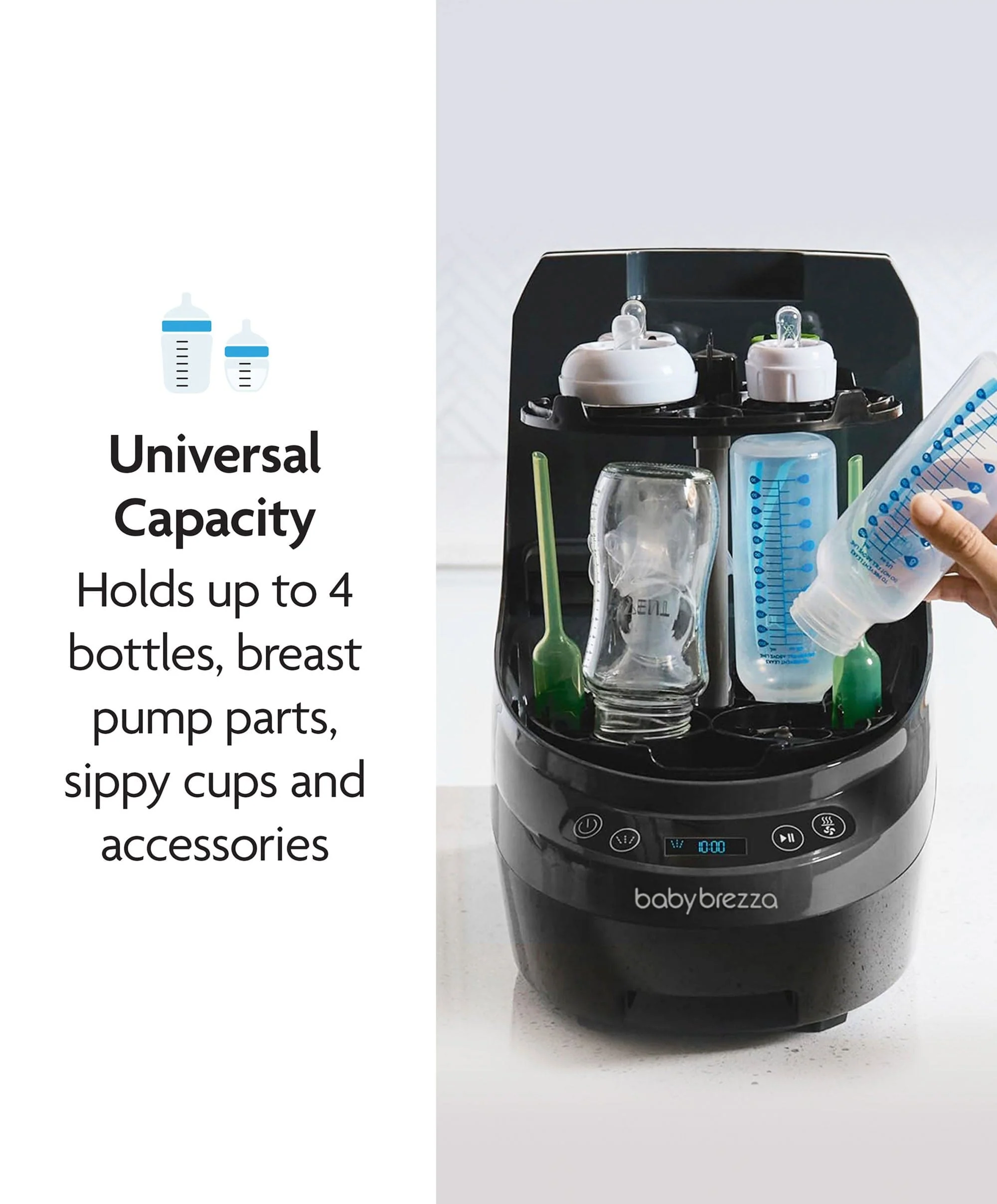 Babybrezza Bottle Washer Pro - Black - Image 3