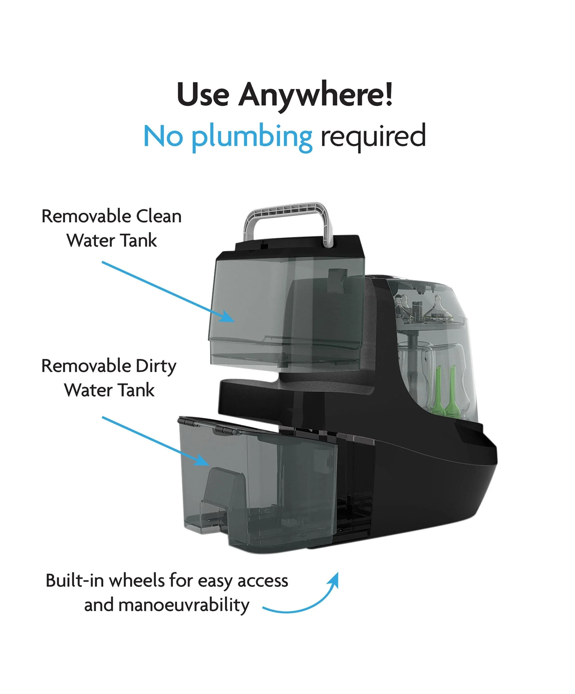 Babybrezza Bottle Washer Pro - Black - Image 8