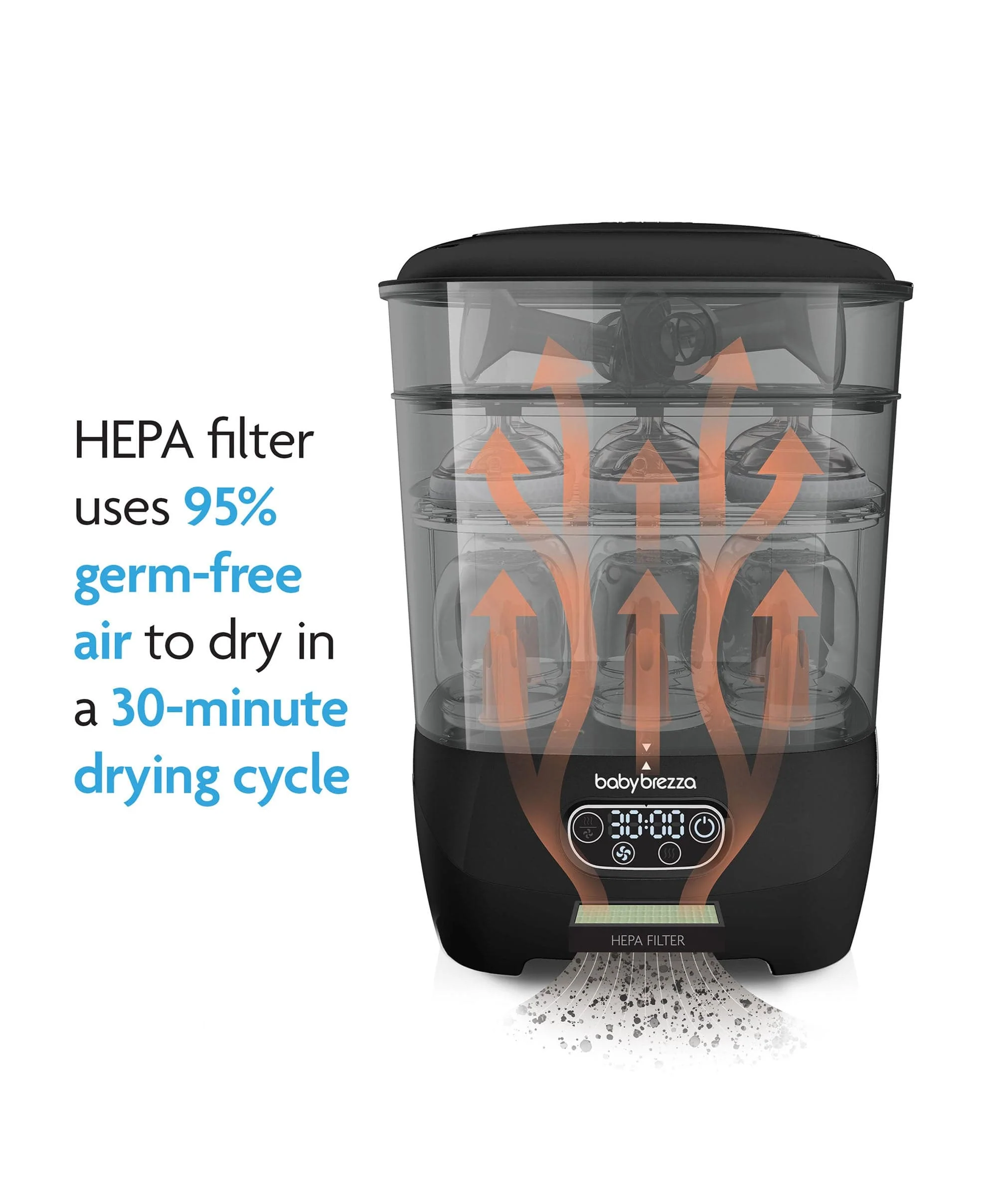 Babybrezza Steriliser Dryer Advanced - Black - Image 6